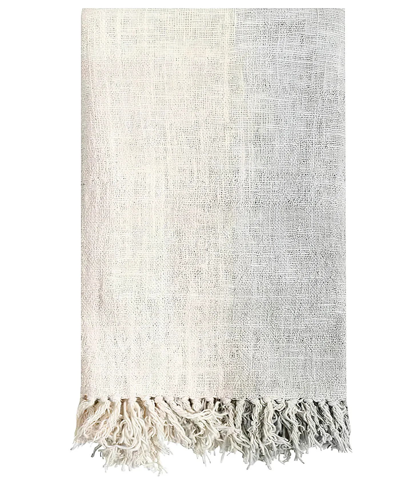Jeté de Canapé en Coton Recyclé Dégradé Gris-Originalhome Shop