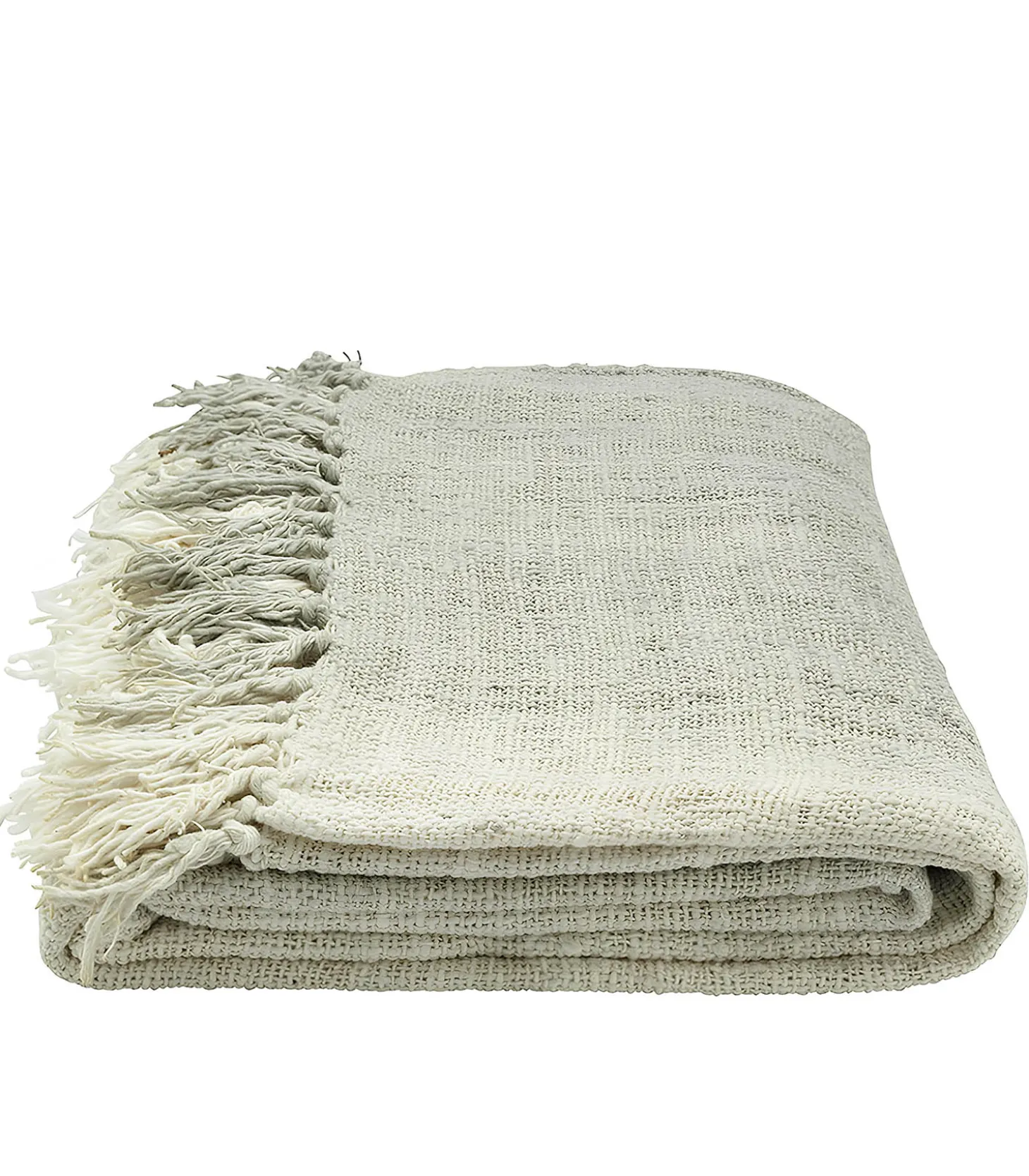 Jeté de Canapé en Coton Recyclé Dégradé Gris-Originalhome Shop