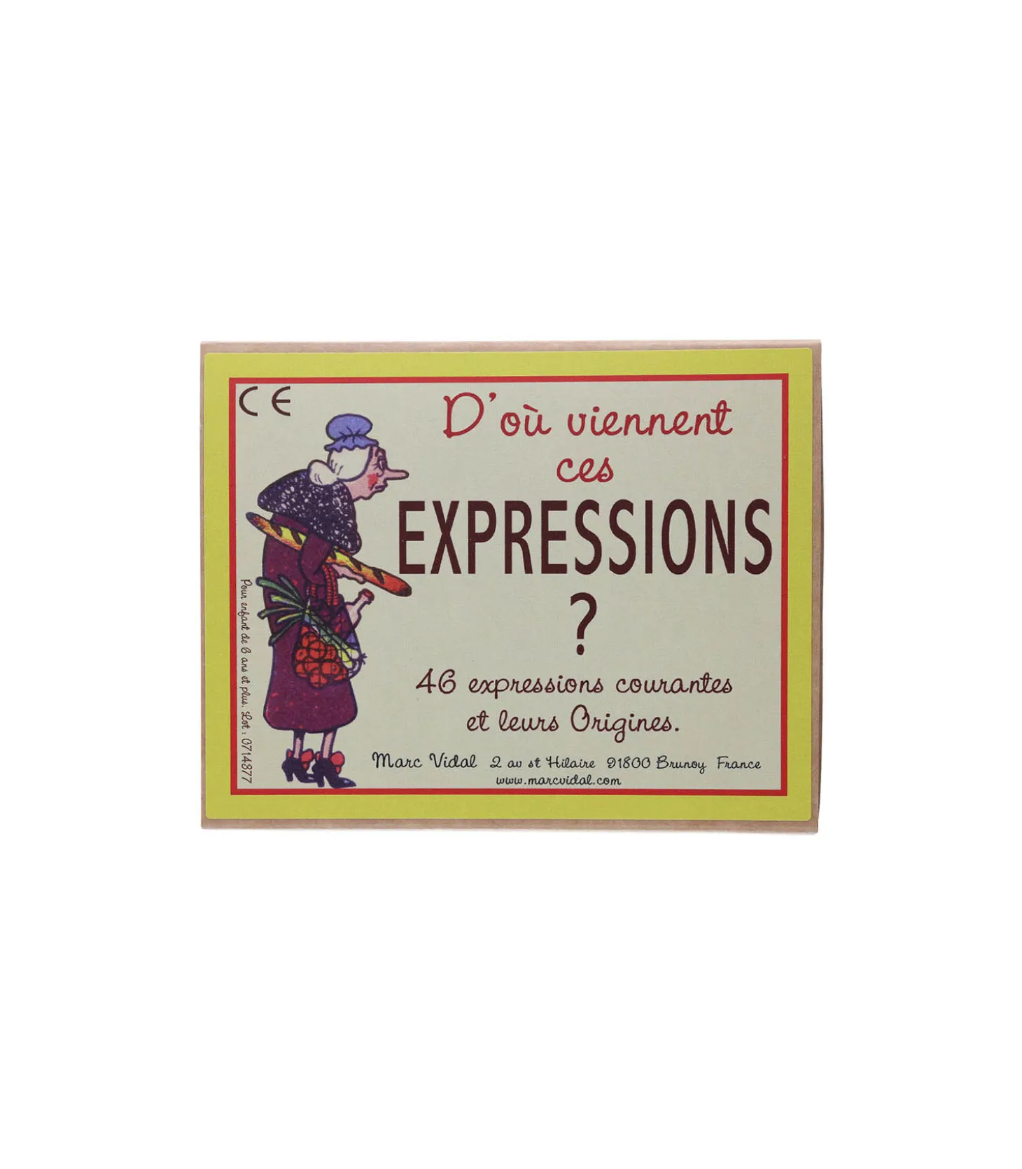 Jeu de Cartes "D'où Viennent Ces Expressions ?"-Marc Vidal Cheap