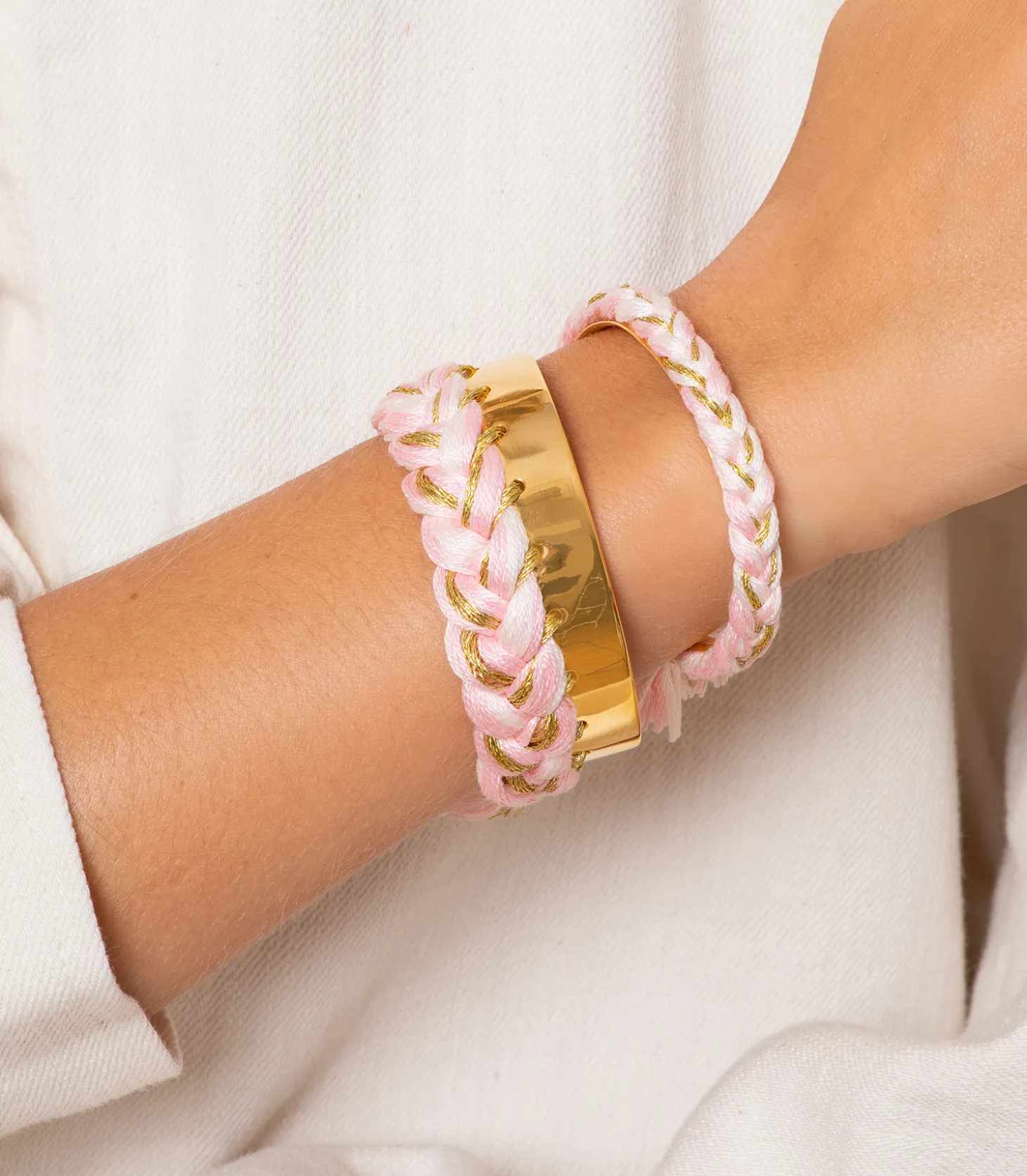 Jonc fin Copacabana rose x Jane de Boy-Aurélie Bidermann Sale