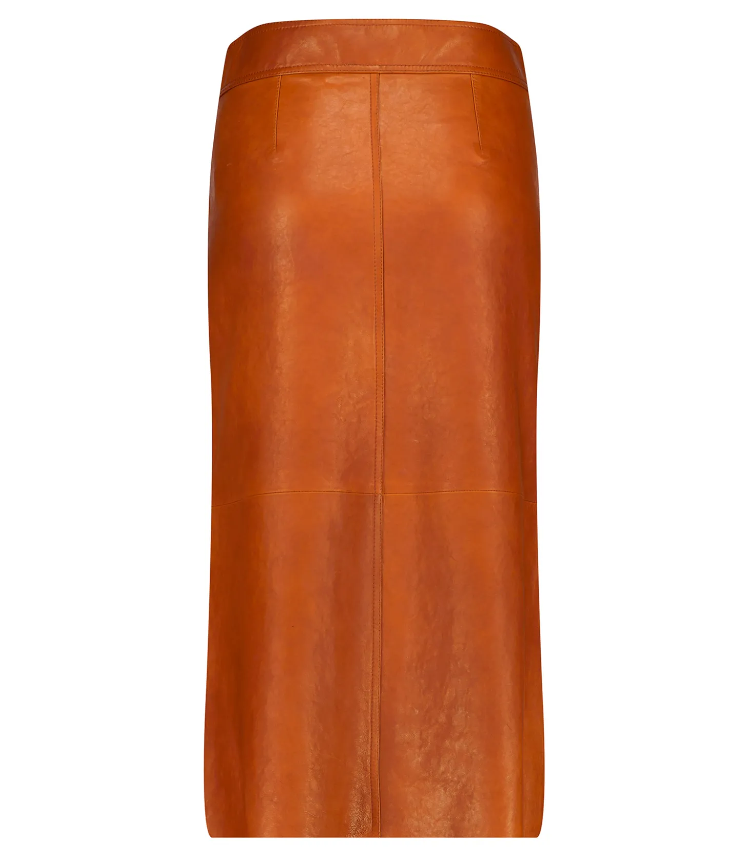 Jupe en cuir Abacate Cognac-Isabel Marant Flash Sale
