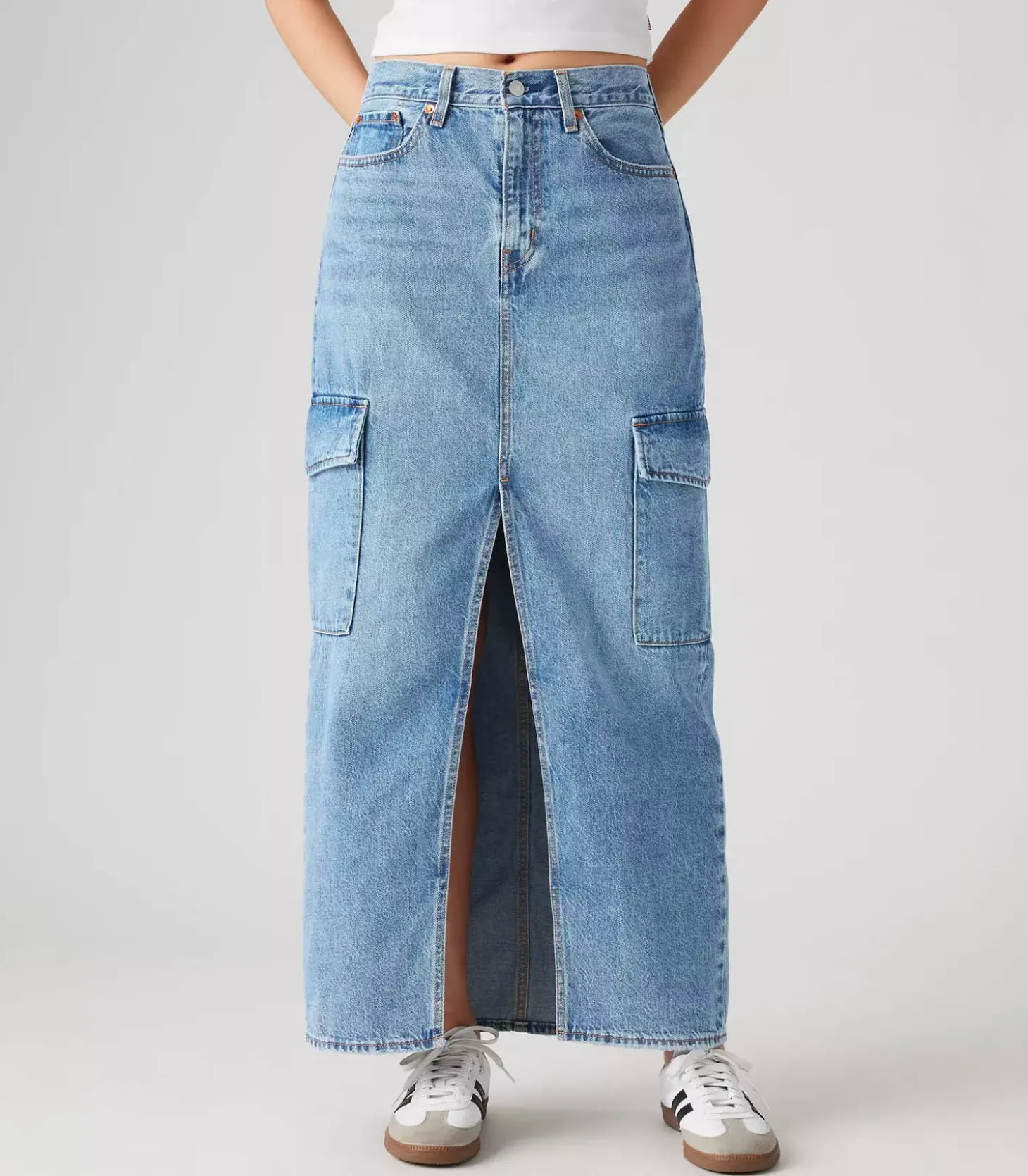 Jupe Longue en Jean Ankle Column Cargo Maximize the Moment-Levi's Fashion