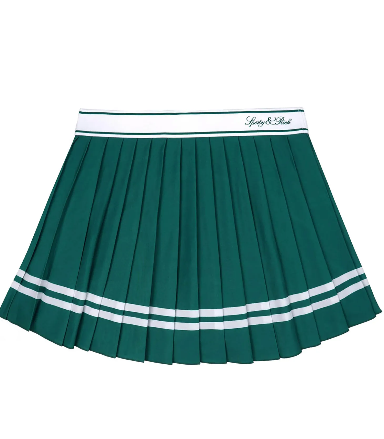 Jupe Vendome Script Pleated Alpine/White-Sporty & Rich Store