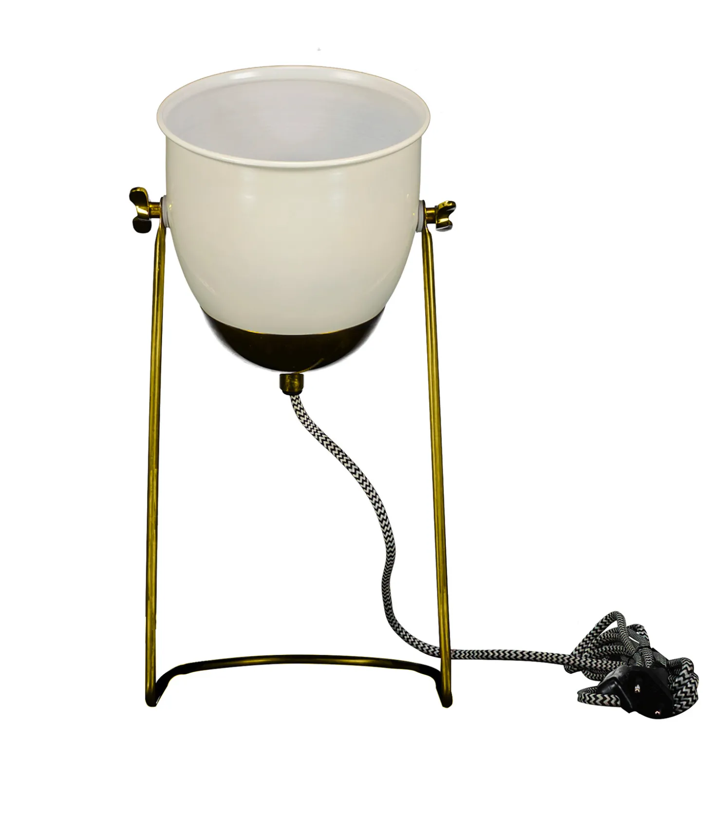Lampe Gloss Laiton et Ivoire-Manufactori Store