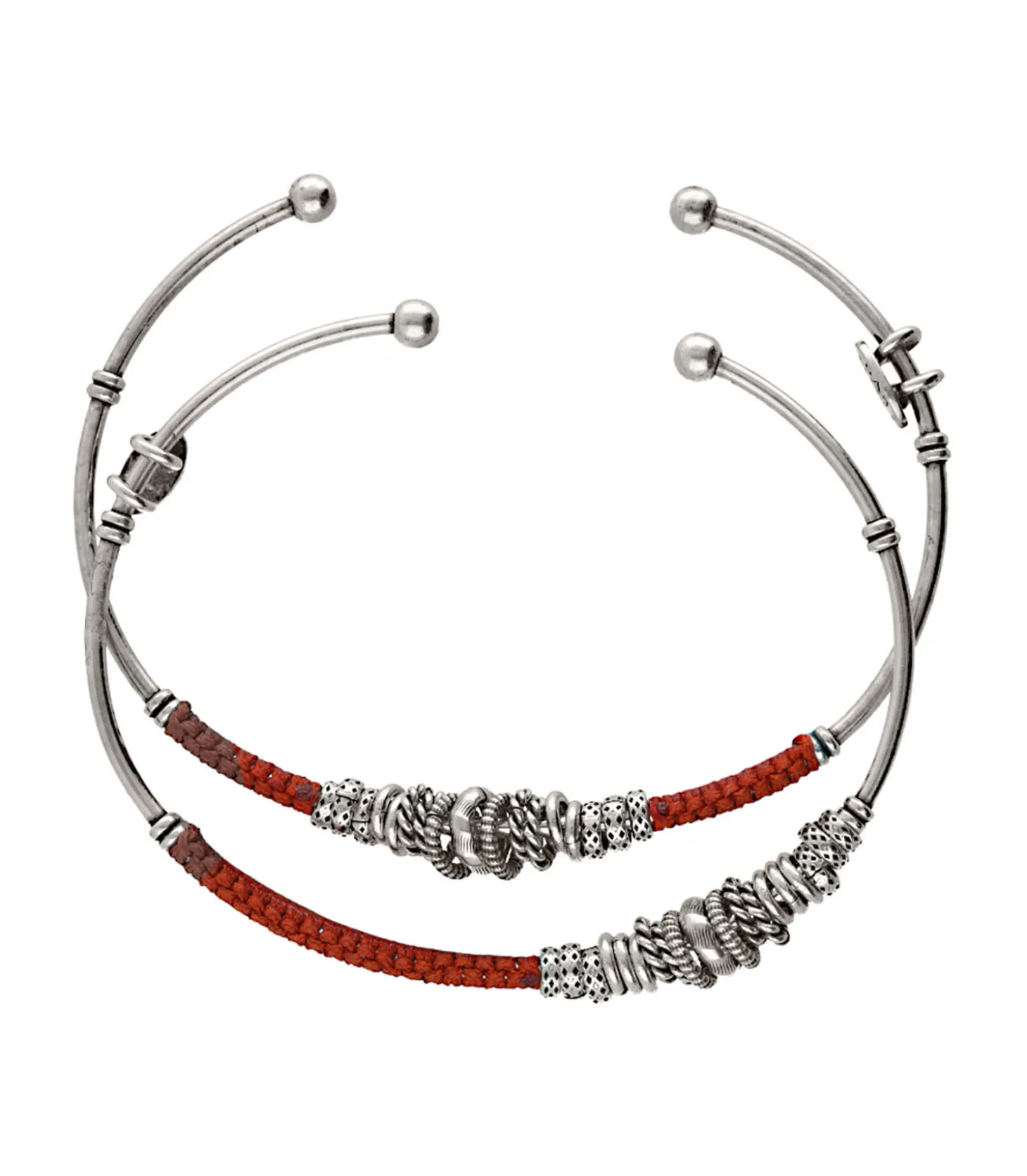 Lot 2 Joncs Zizanie Argentés et Coton-Gas Bijoux Online