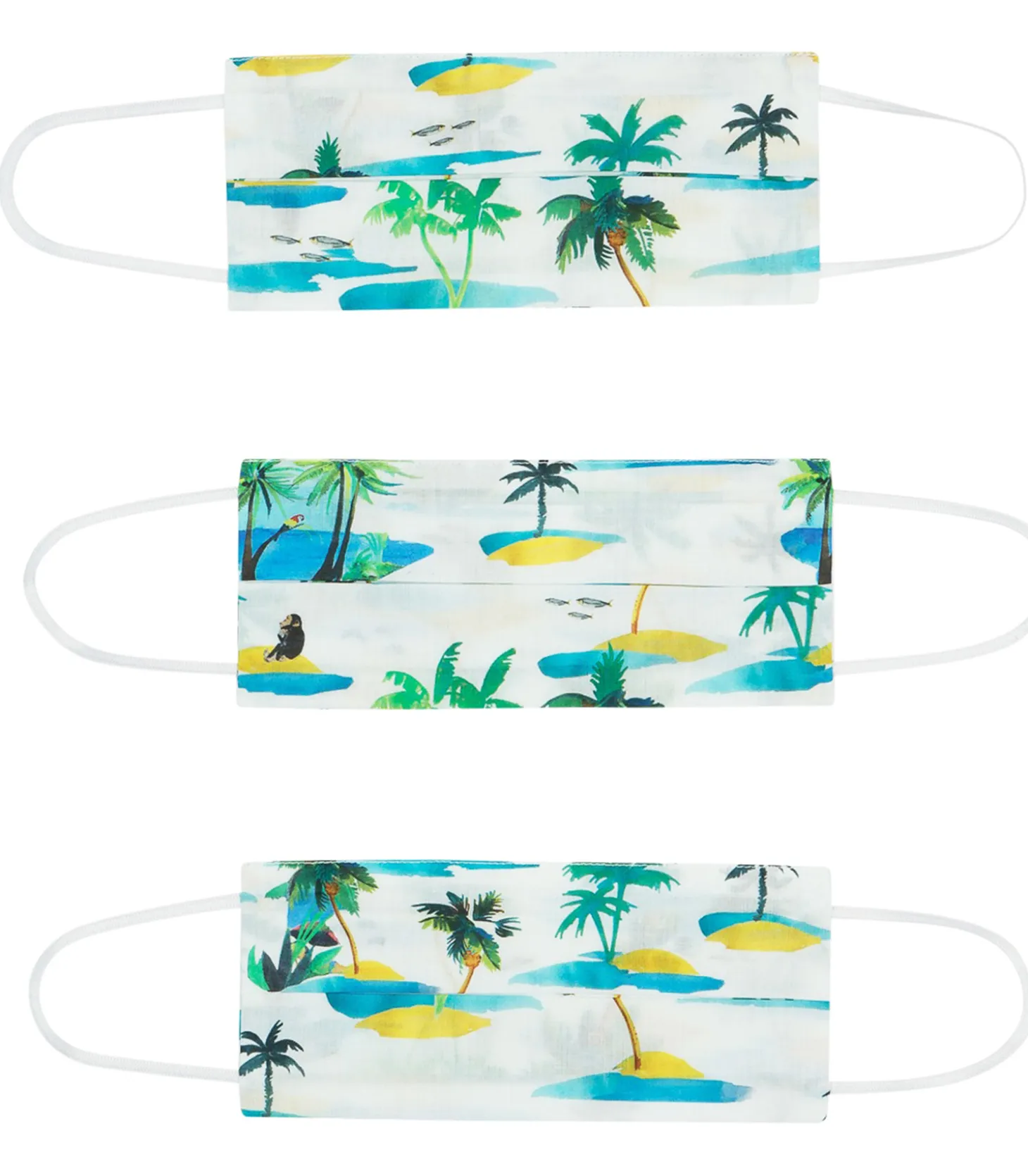 Lot de 3 masques Palm Island-G.Kero Hot