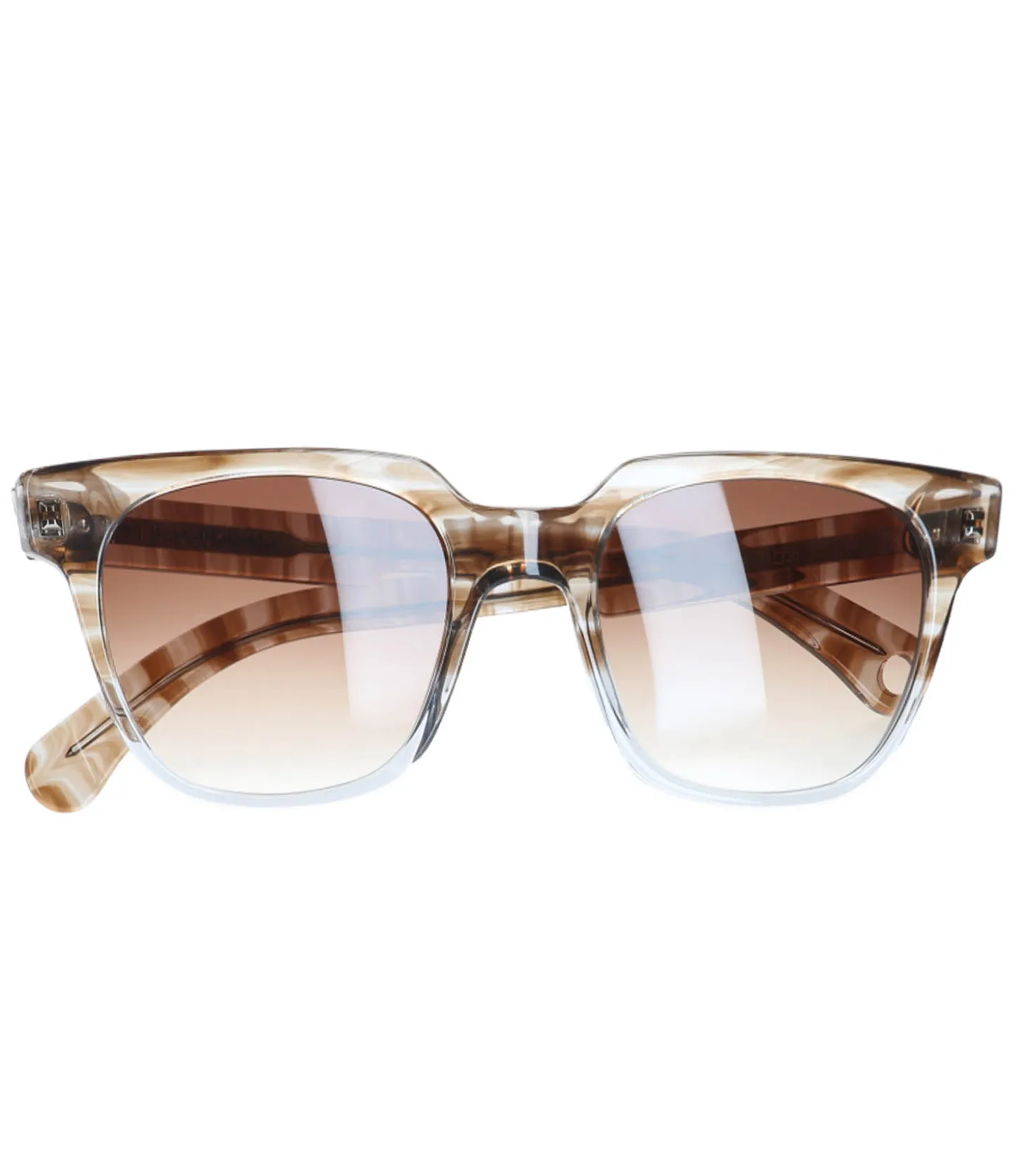 Lunettes de soleil homme Philippe Brun Havane / Gris dégradé-Nathalie Blanc Cheap
