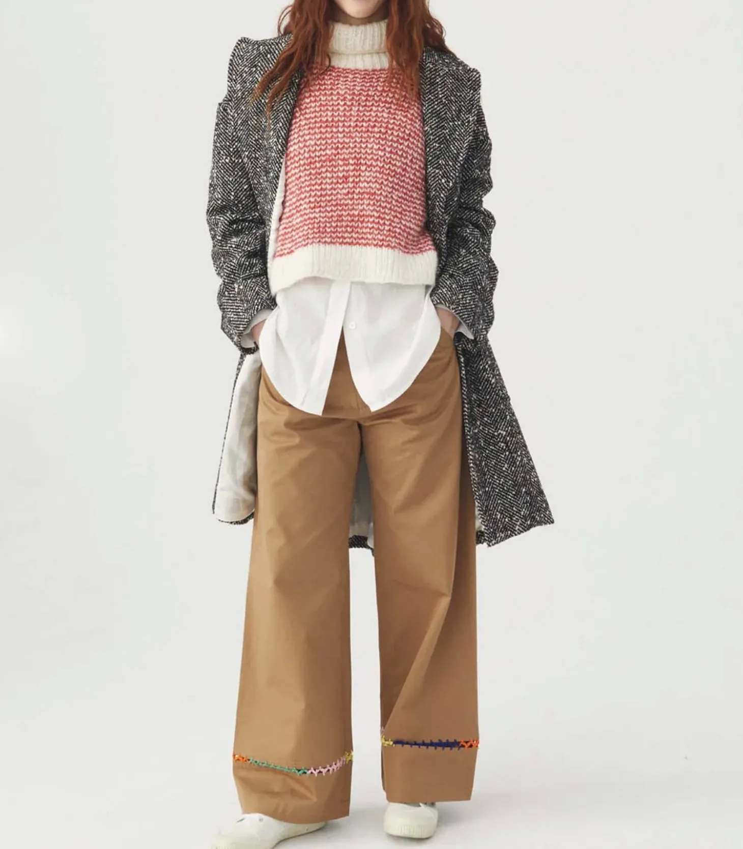 Manteau Milou Bretagne Chevron Black-Mii Fashion