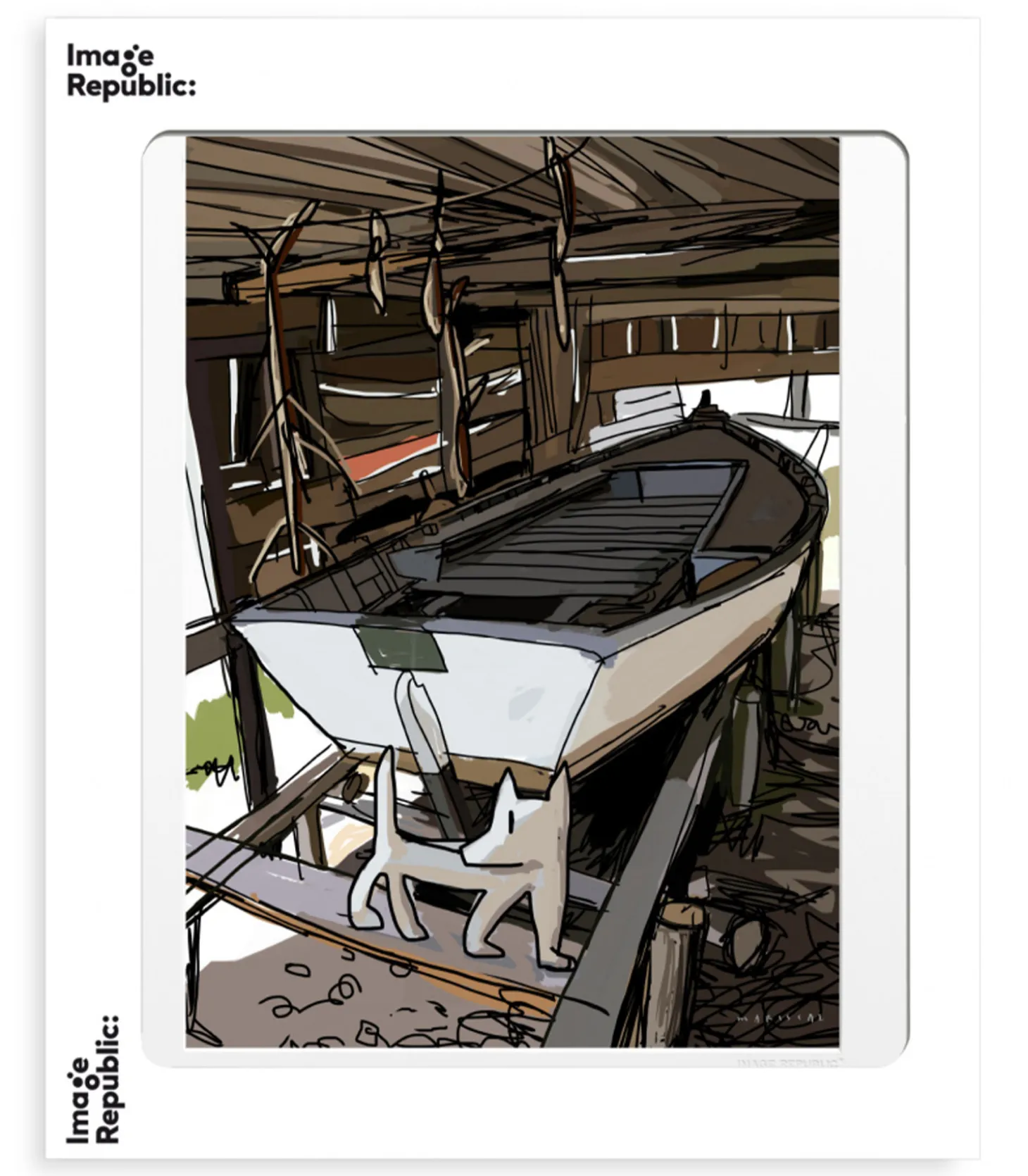 Mariscal "Barque Chien" 10.5 x 15 cm-Image Republic Best Sale
