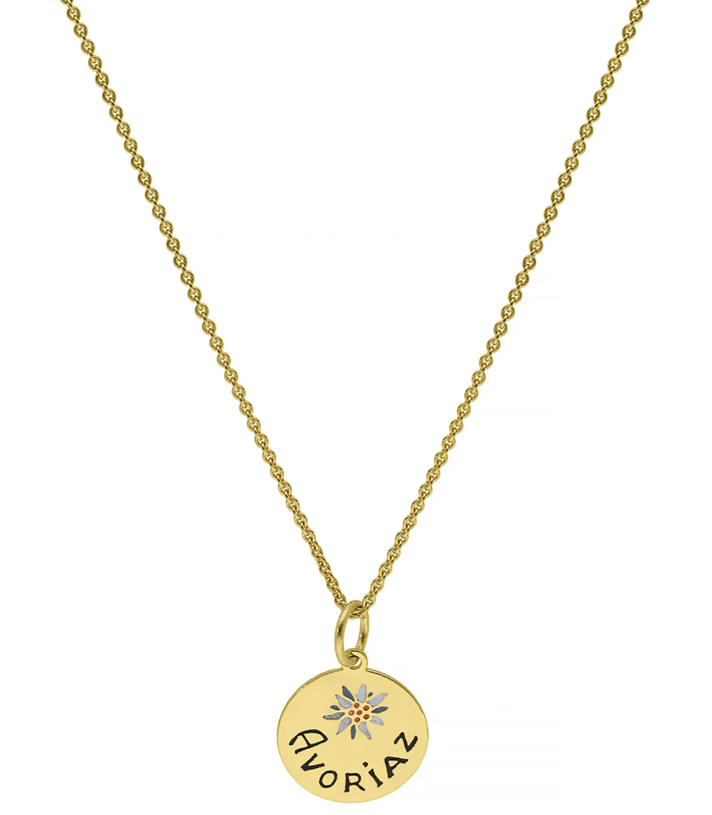Médaille Avoriaz sur lien et chaine-Par Coeur Hot