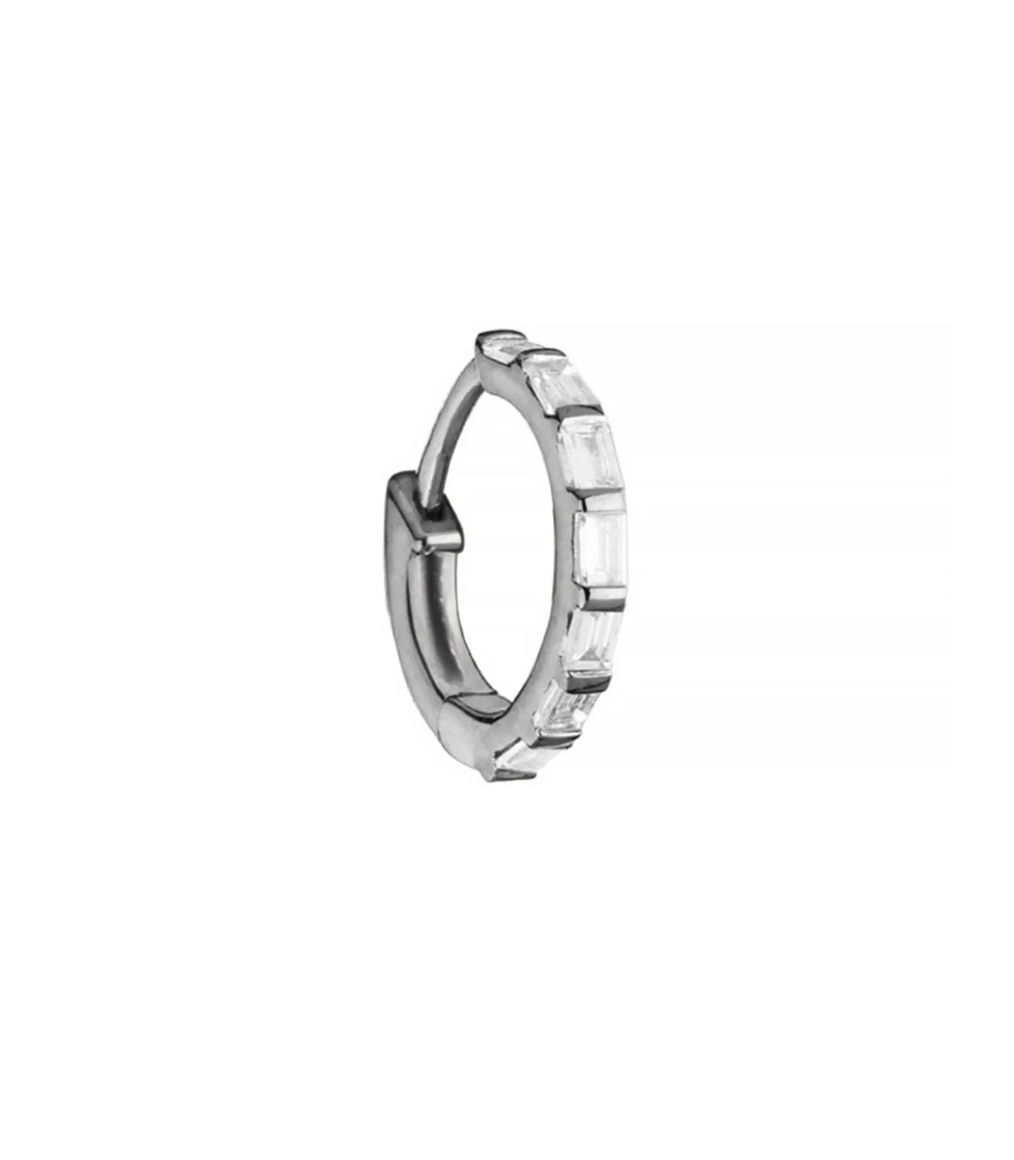 Mini créole baguette or noir-Stone Paris Sale