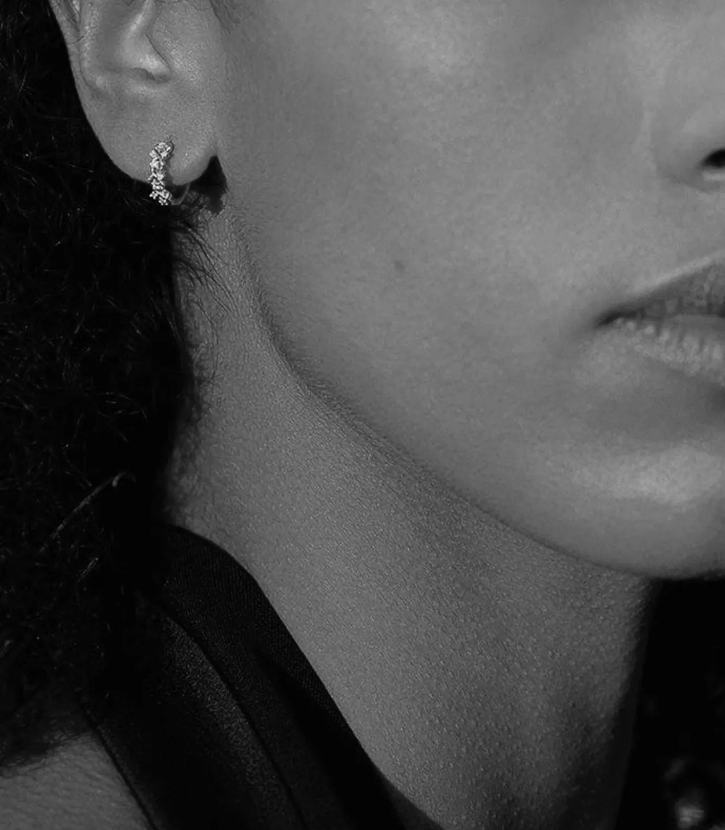 Mini Créole Dunaway Or Blanc et Diamants-Stone Paris Cheap
