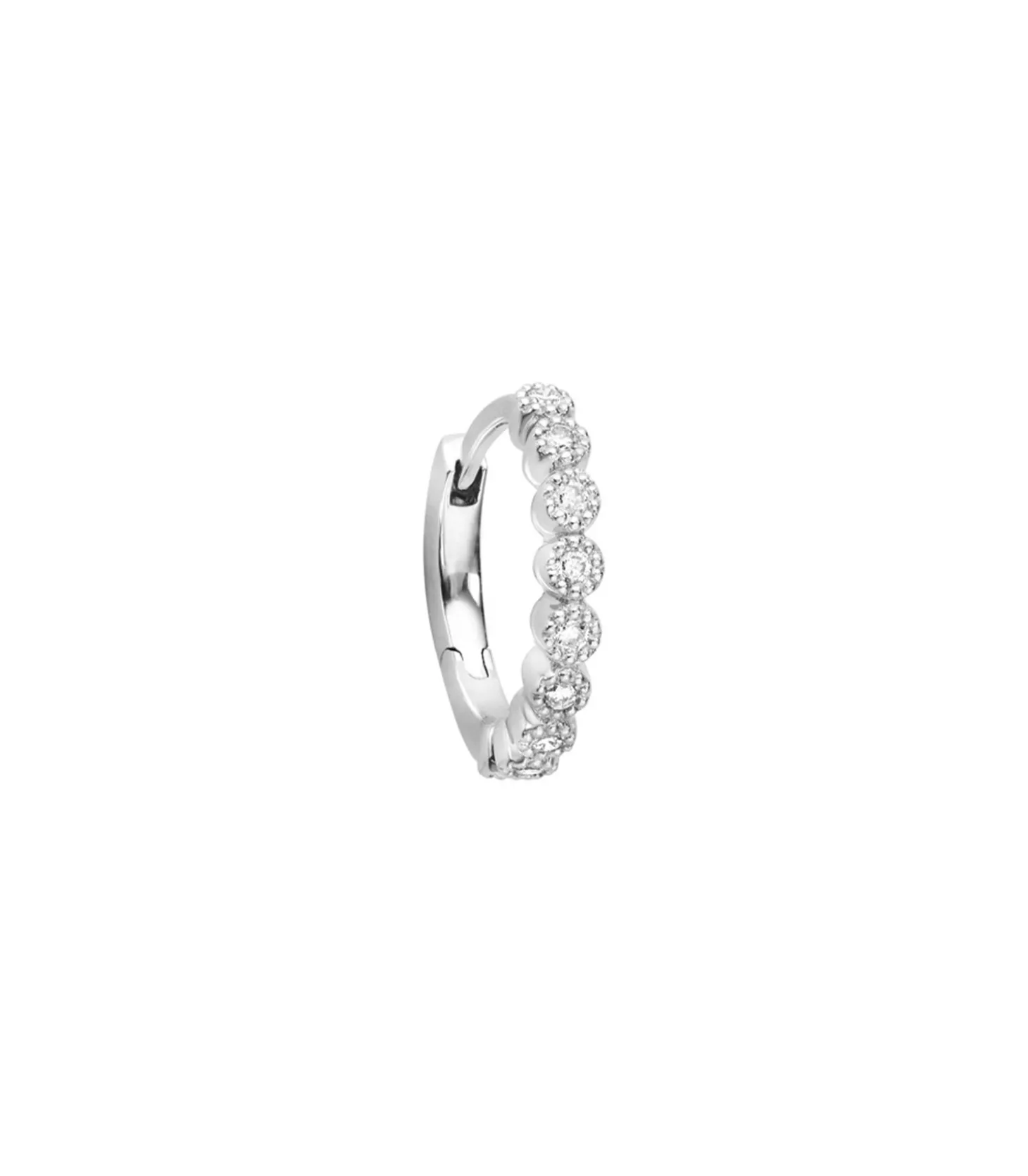 Mini Créole Madame Bovary Or blanc et Diamants-Stone Paris Clearance