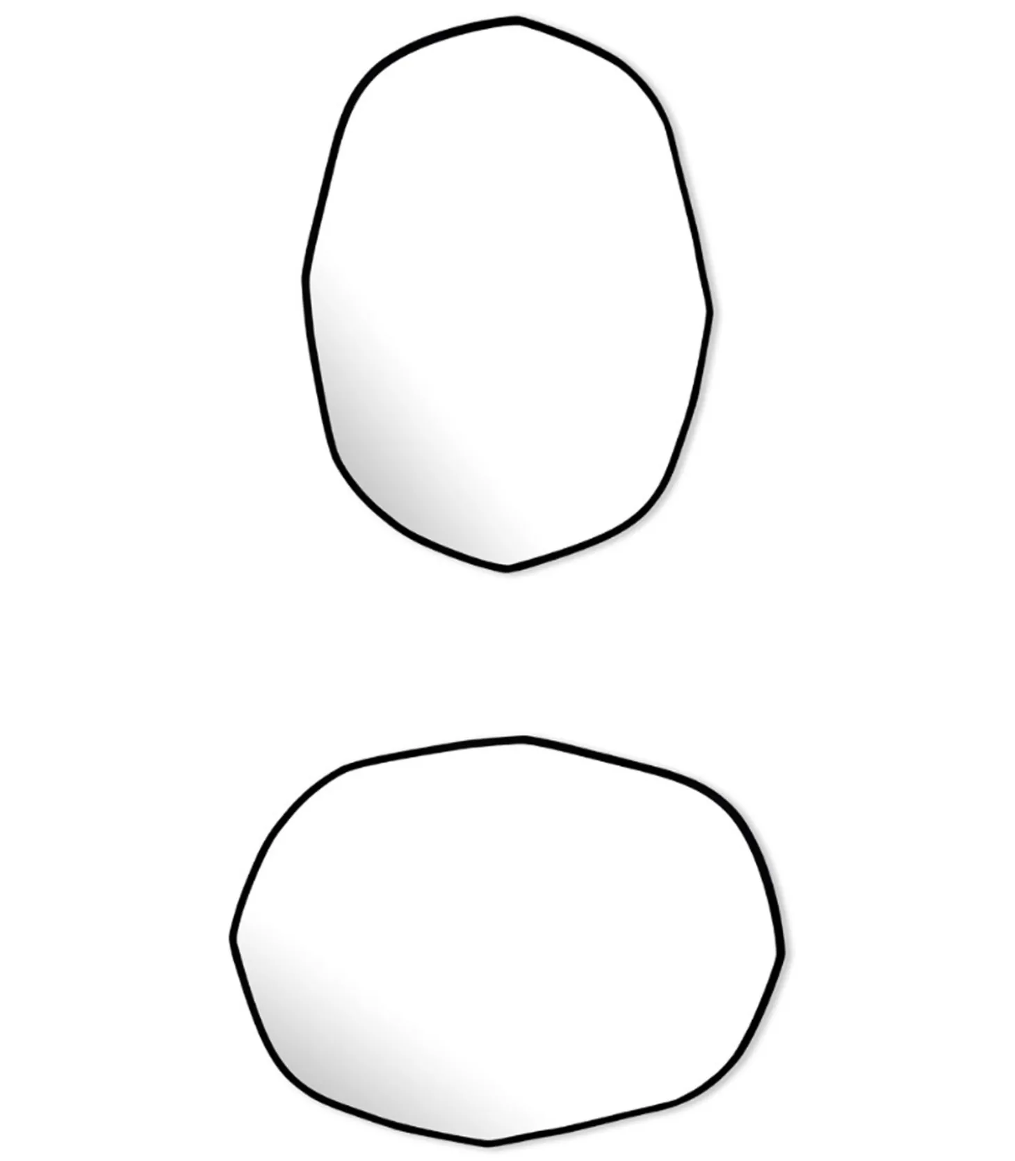 Miroir biseauté irrégulier 66 x 85 cm-M Nuance Best