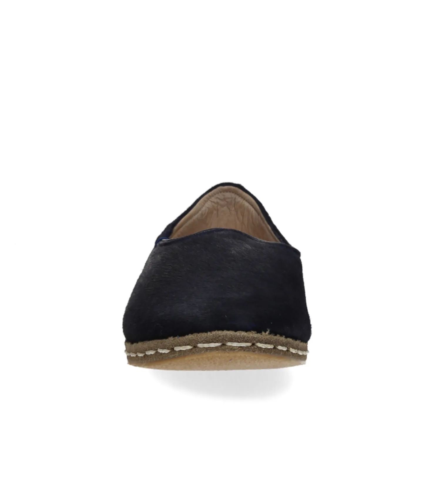 Mocassins Classique Cuir à poils Bleu Nuit-Saanas Clearance