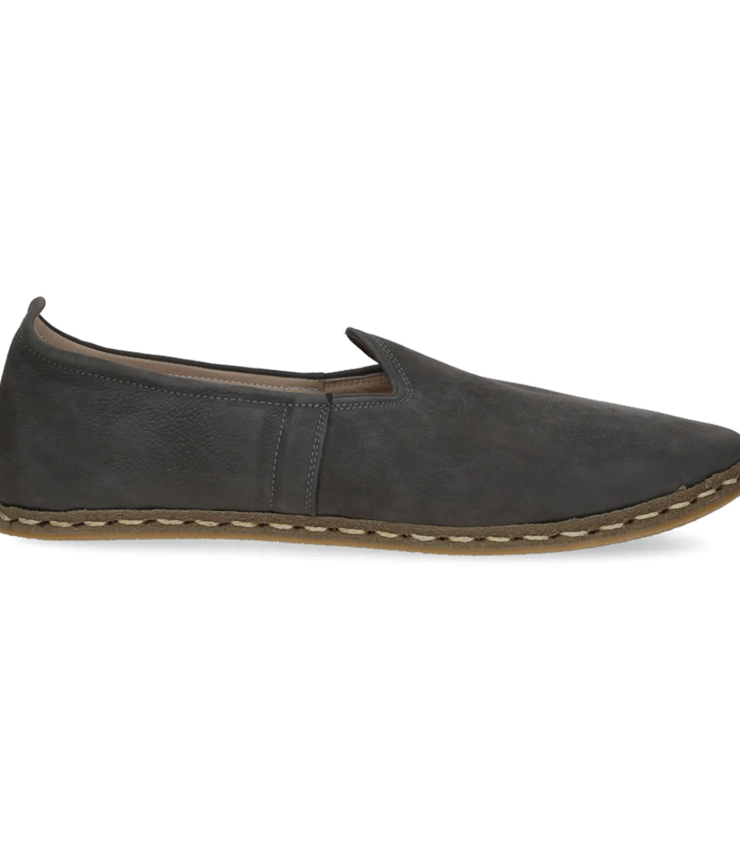 Mocassins Classique Homme Nubuck Gris-Saanas Sale