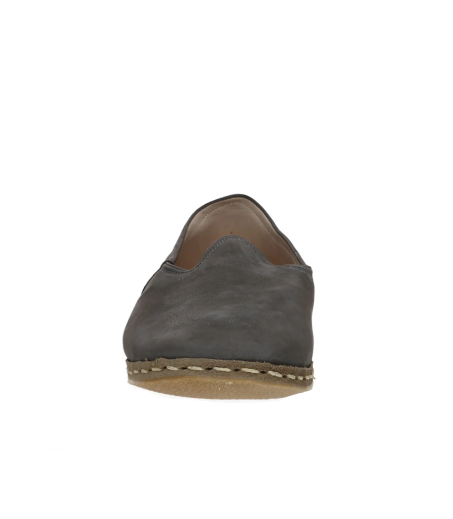 Mocassins Classique Homme Nubuck Gris-Saanas Sale