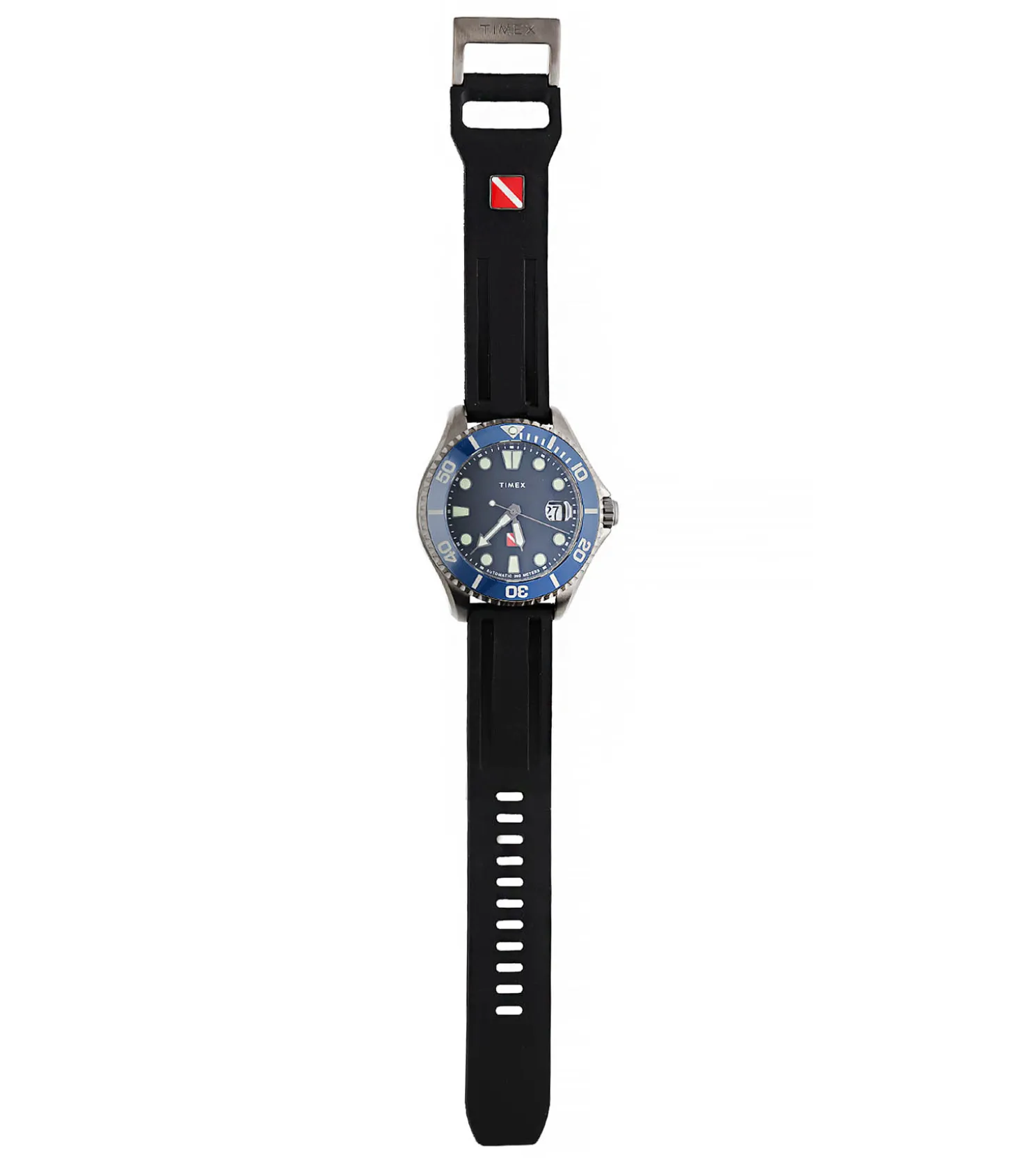 Montre Automatique Tiburon en Titane Cadran Noir et Bracelet Noir-Timex Cheap