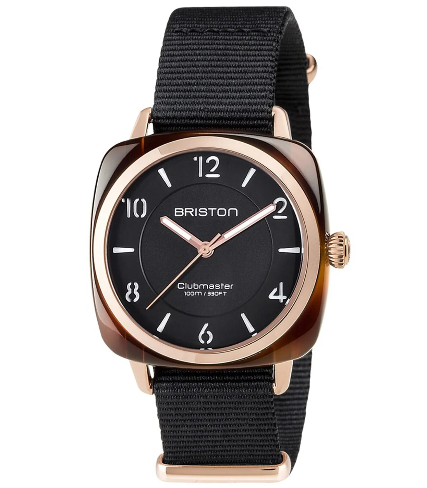 Montre Clubmaster Chic HMS - Noir/Or rose-Briston Discount