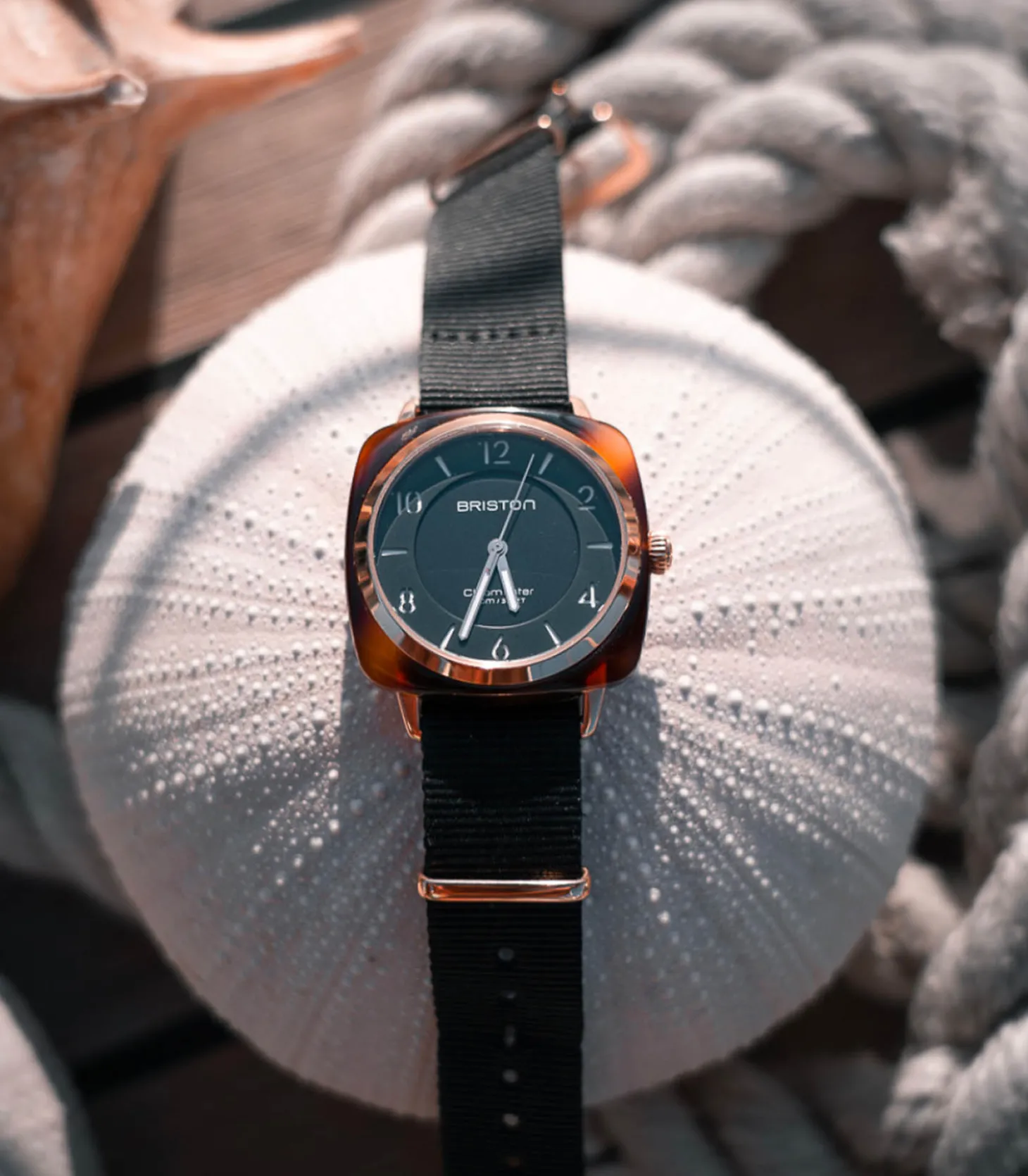 Montre Clubmaster Chic HMS - Noir/Or rose-Briston Discount