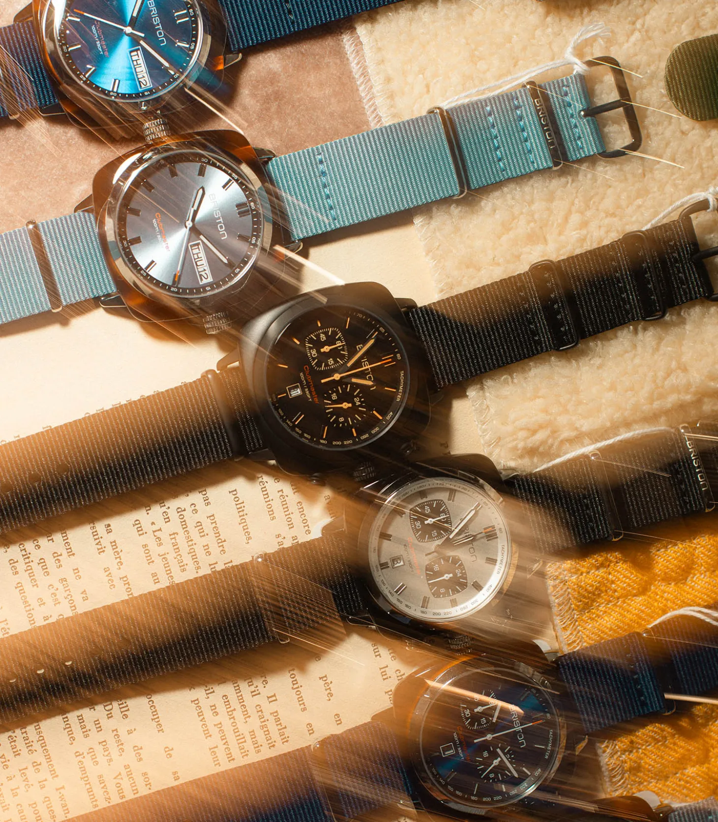 Montre Clubmaster Sport Chronographe - Noir/Blanc-Briston Online