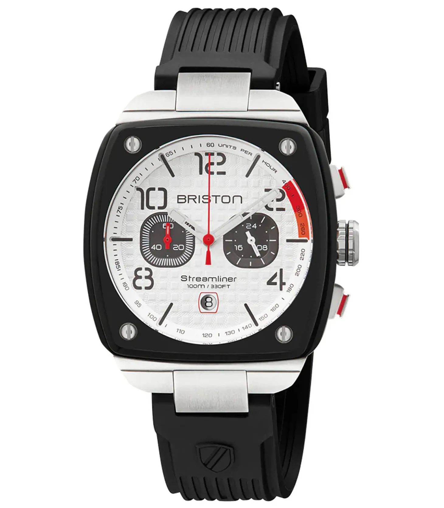 Montre homme Streamlimer Urban Chrono Rubber Blanc-Briston New