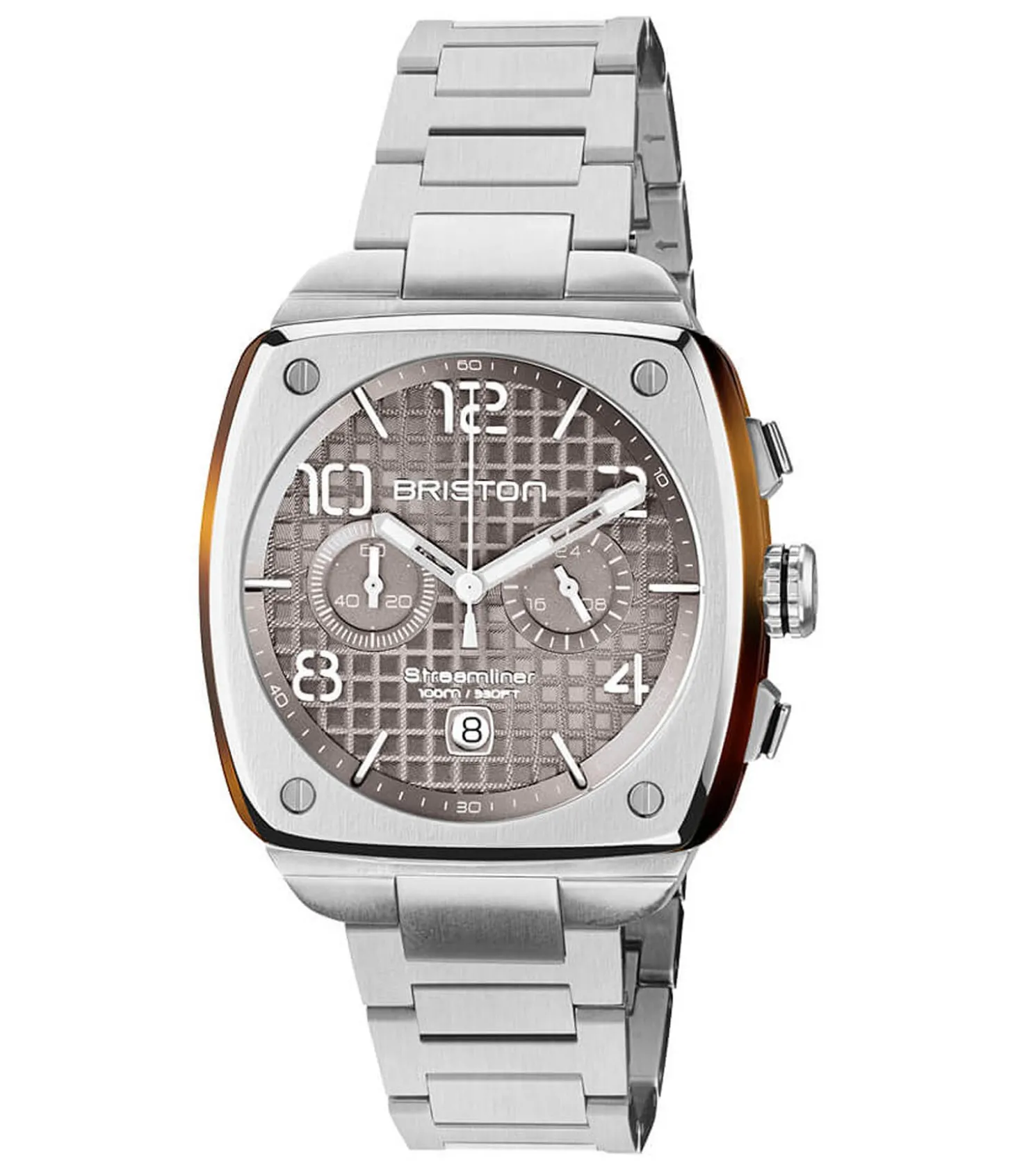 Montre homme Streamliner Chrono Urban Argenté/Taupe-Briston New