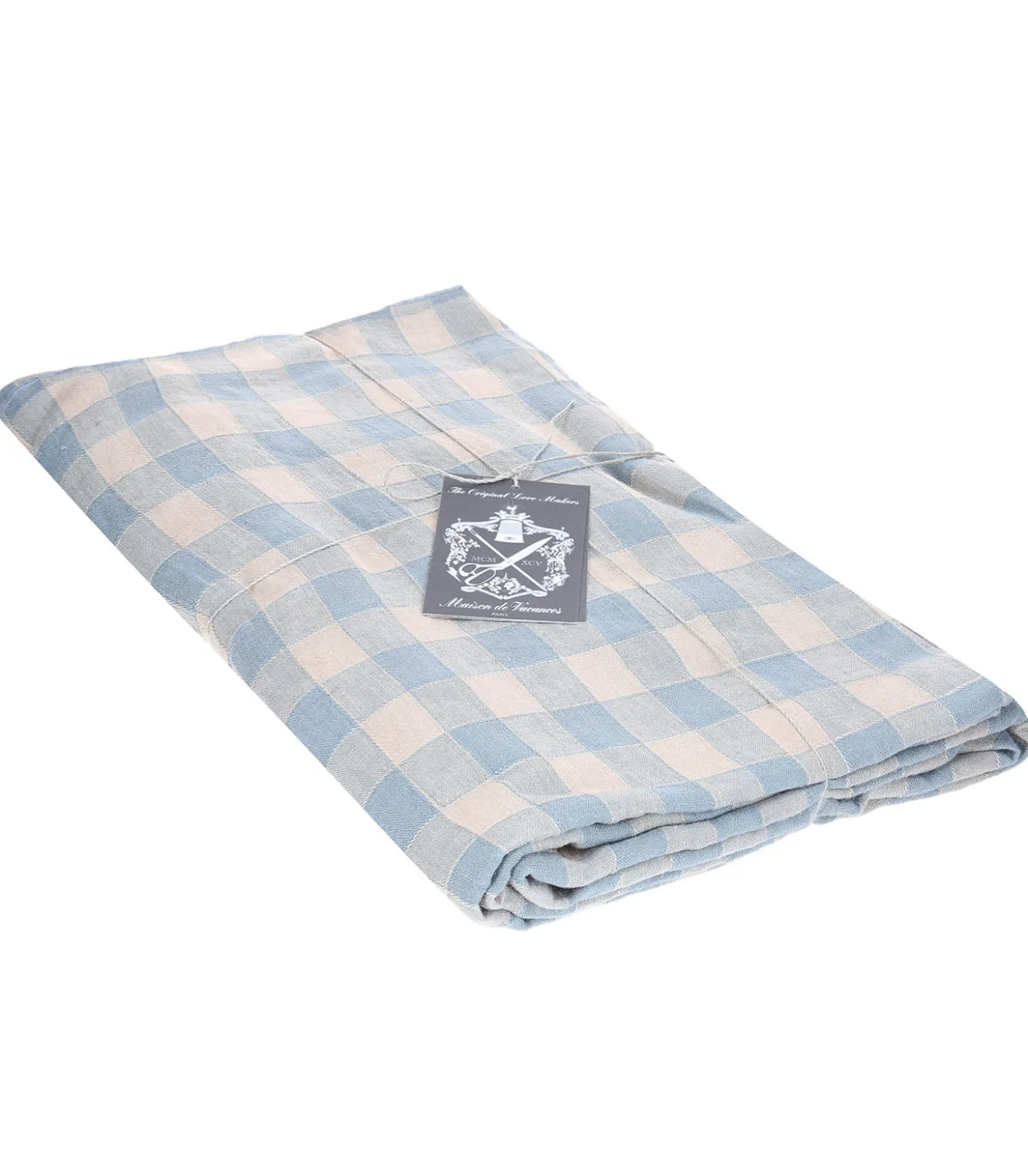 Nappe Bourbon Toile Vintage Vichy 170 x 350 cm-Maison de Vacances Clearance