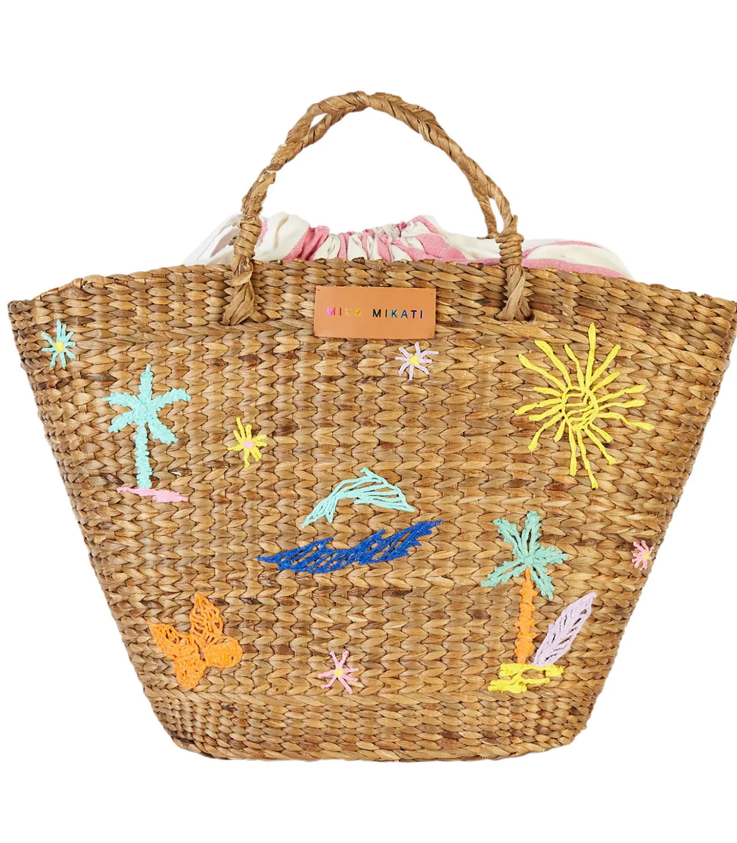 Panier Hyacinth Embroidered-Mira Mikati Cheap