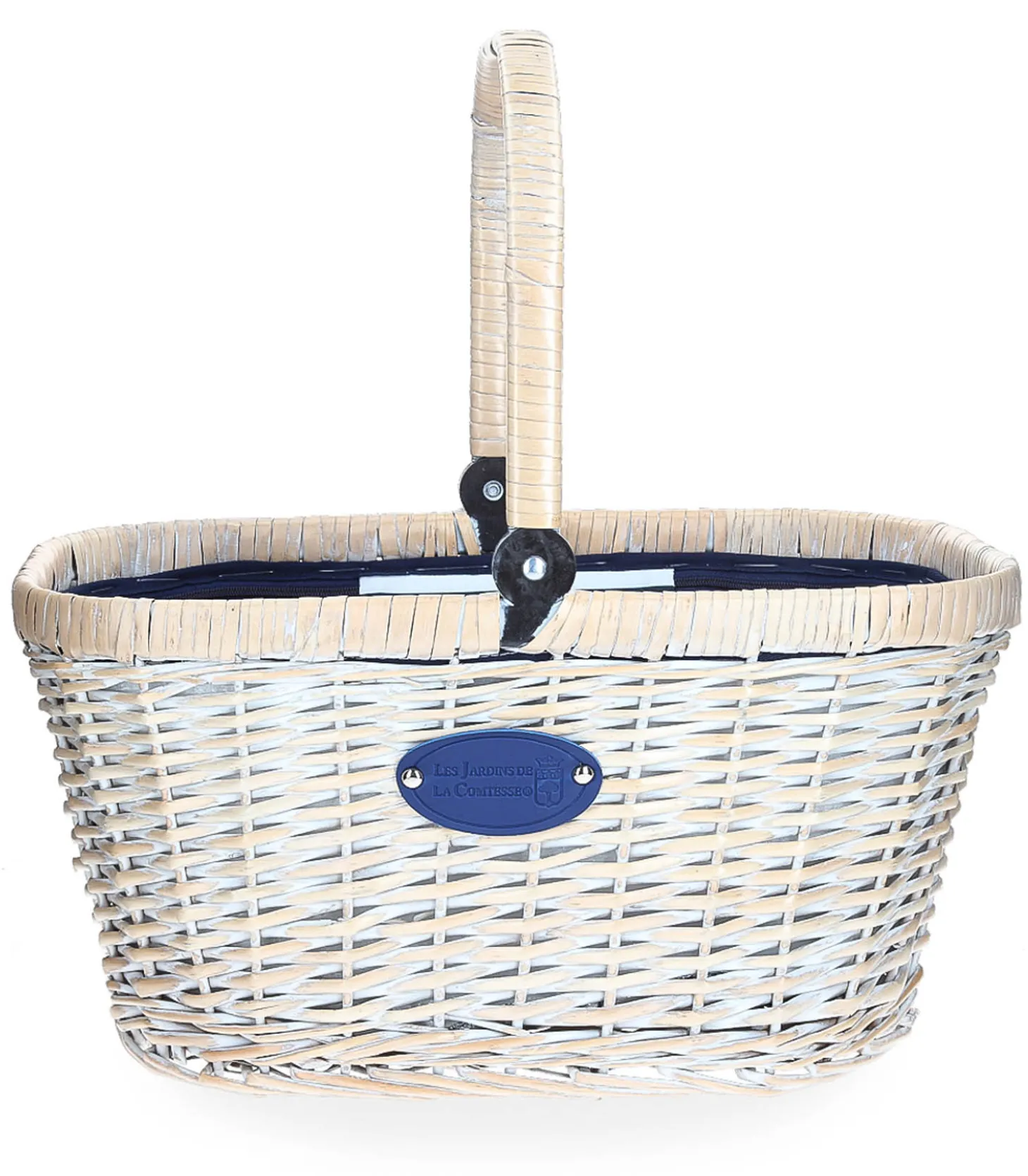 Panier Vélo Isotherme Chantilly Rayures Marine-Les Jardins de la Comtesse Cheap