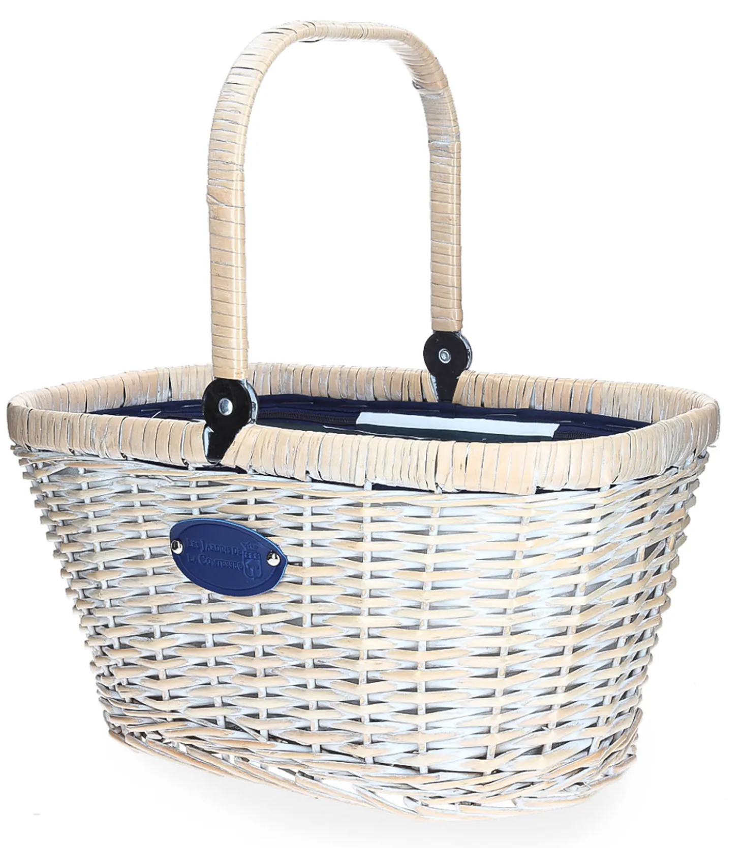 Panier Vélo Isotherme Chantilly Rayures Marine-Les Jardins de la Comtesse Cheap