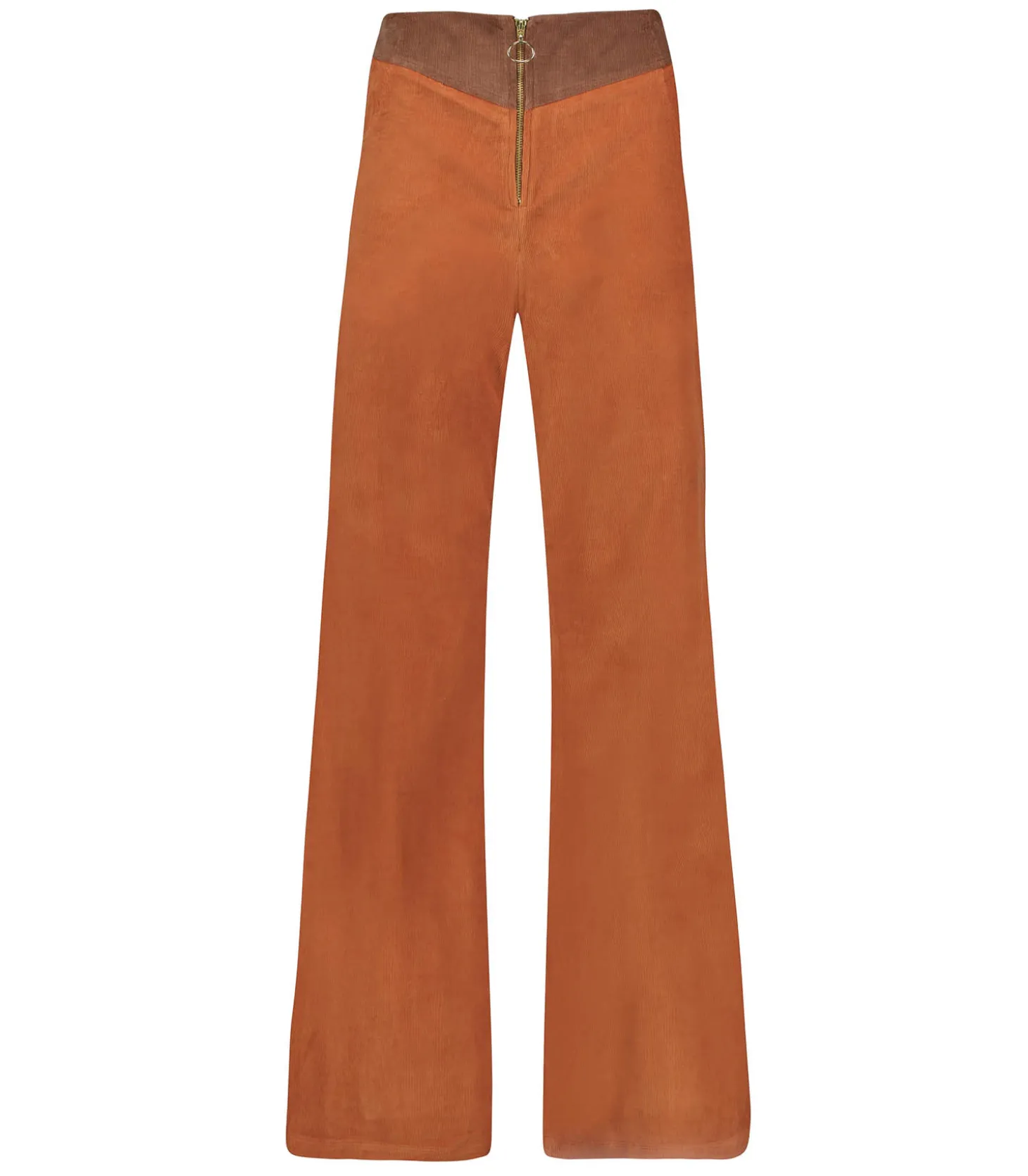 Pantalon en Velours Bicolore Luigi Brique-La Treille Maison Ensoleillée Shop