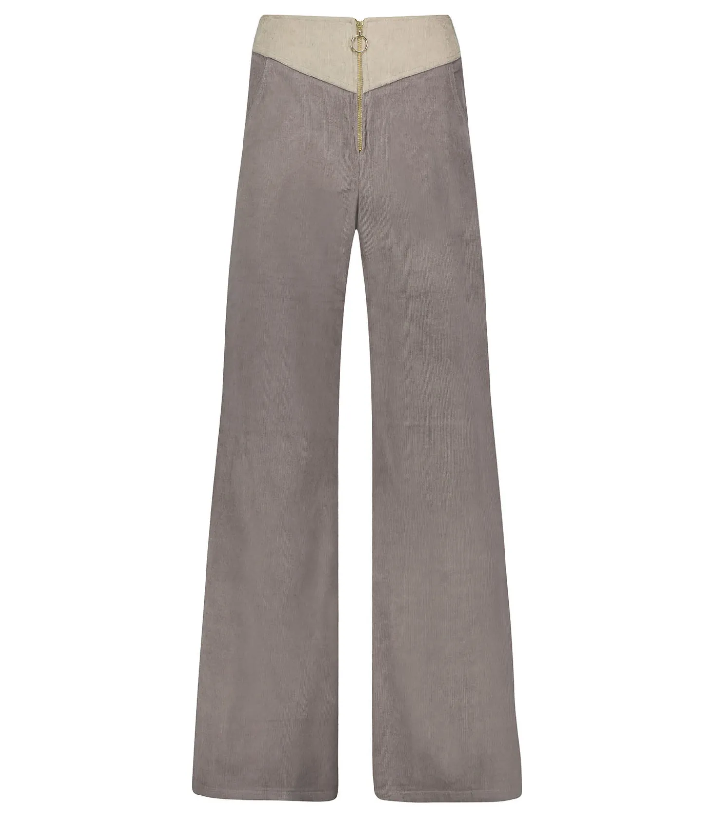 Pantalon en Velours Bicolore Luigi Marron-La Treille Maison Ensoleillée Best