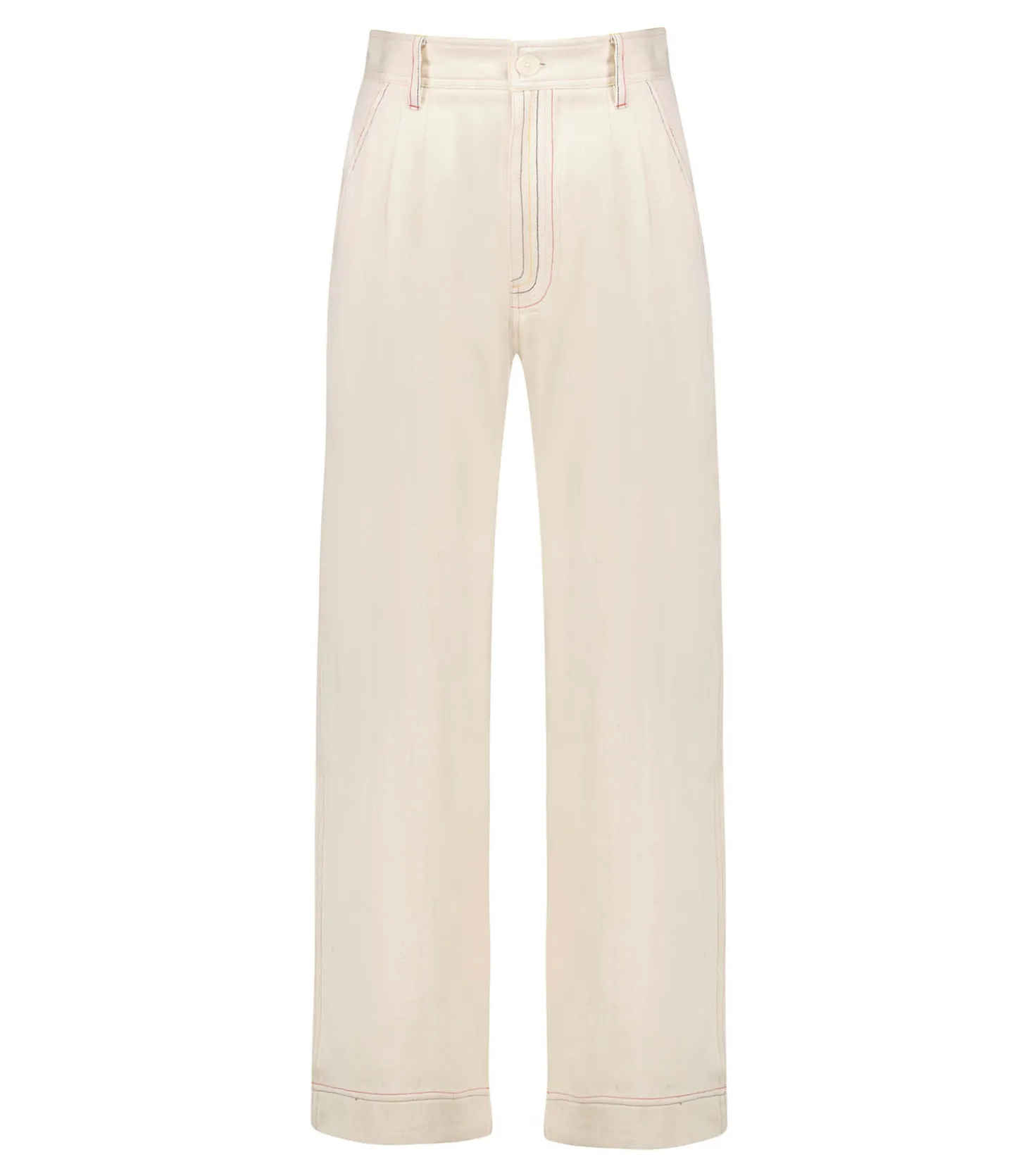 Pantalon Miti Couleur Off White-Mii Outlet