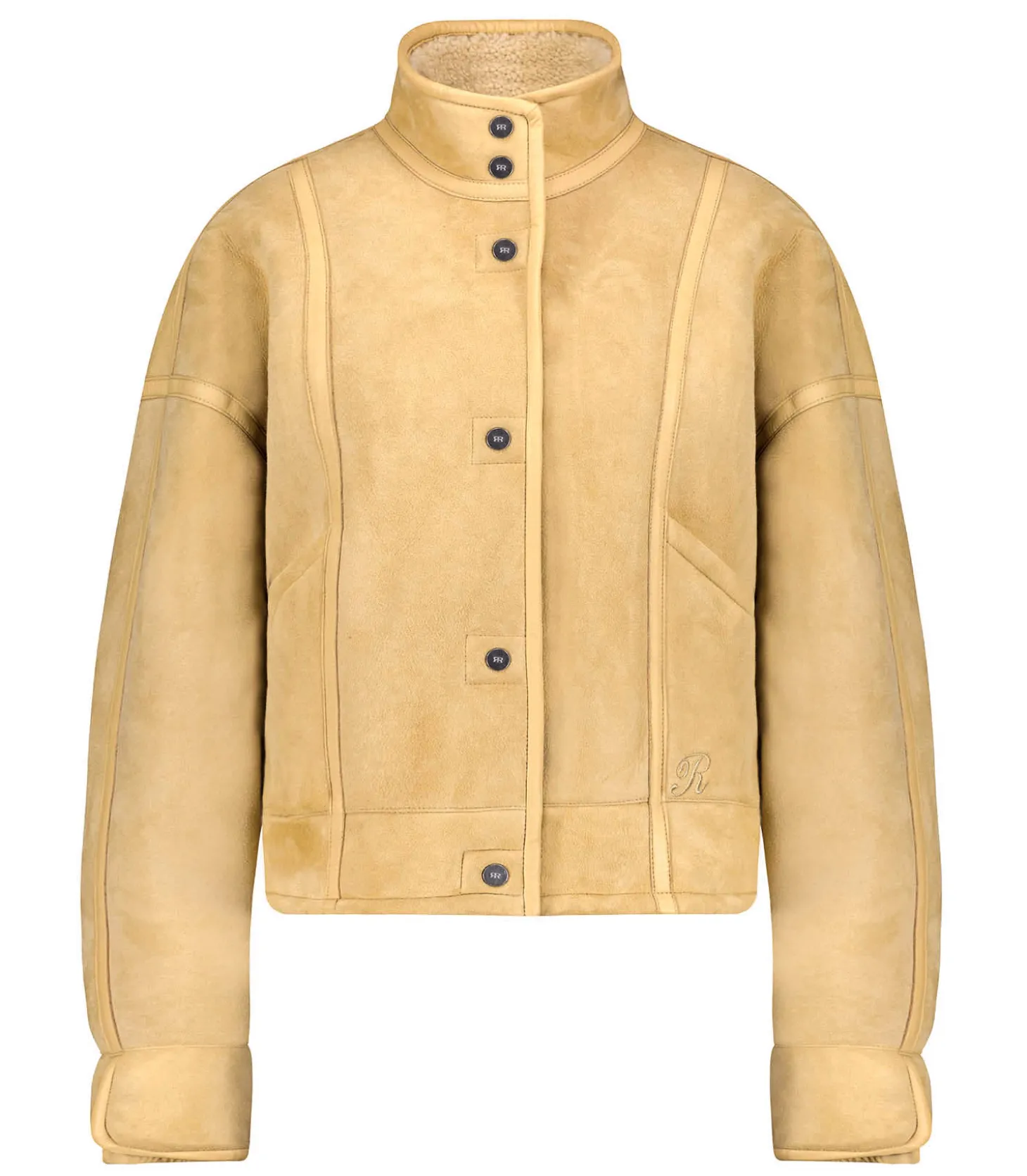 Peau Lainée Réversible Shearling Cuir Chacha Naturel-Roseanna Hot