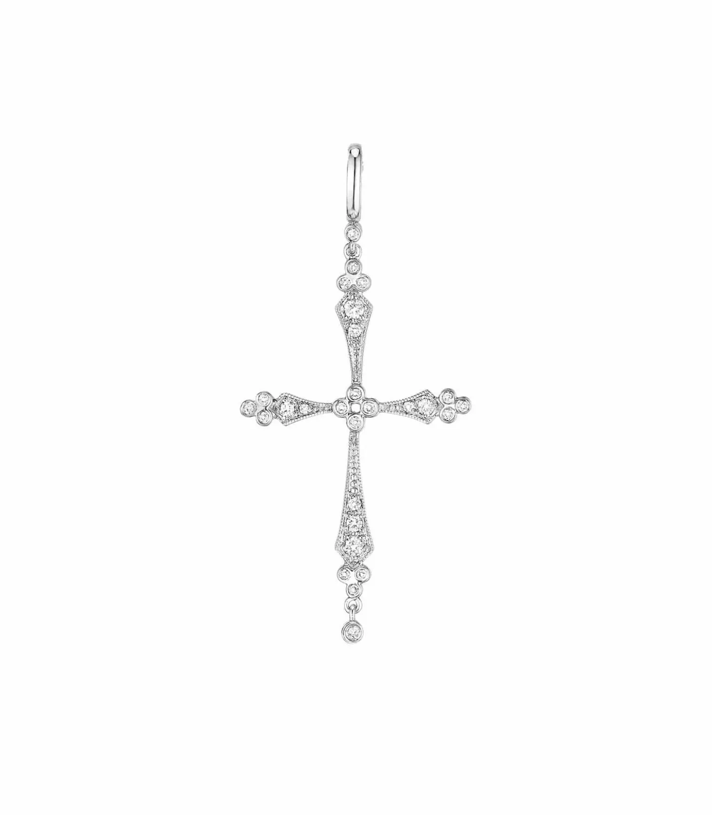 Pendentif Deeva Or Blanc et Diamants-Stone Paris Store