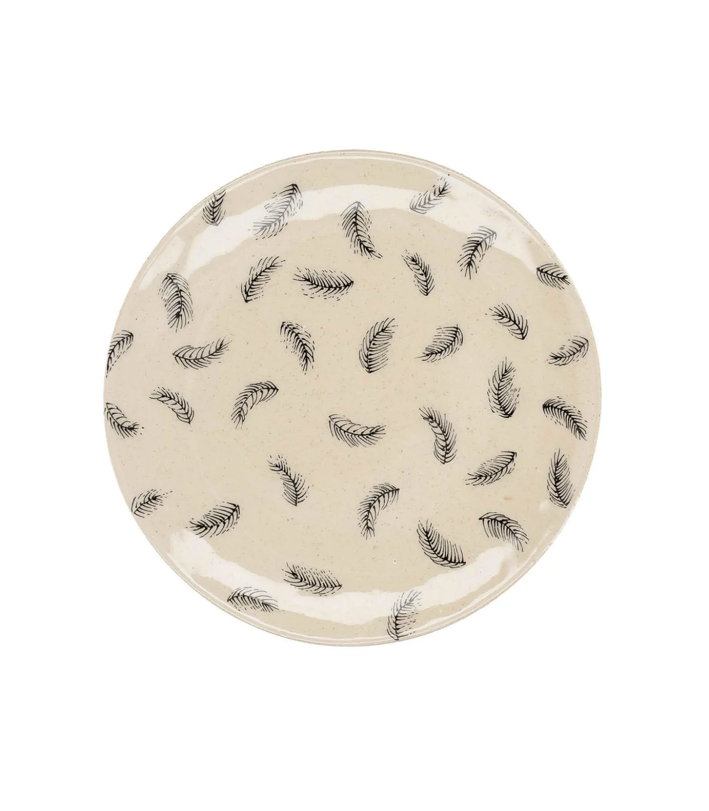 Petite assiette en céramique "Petites plumes"-Three Seven Clearance