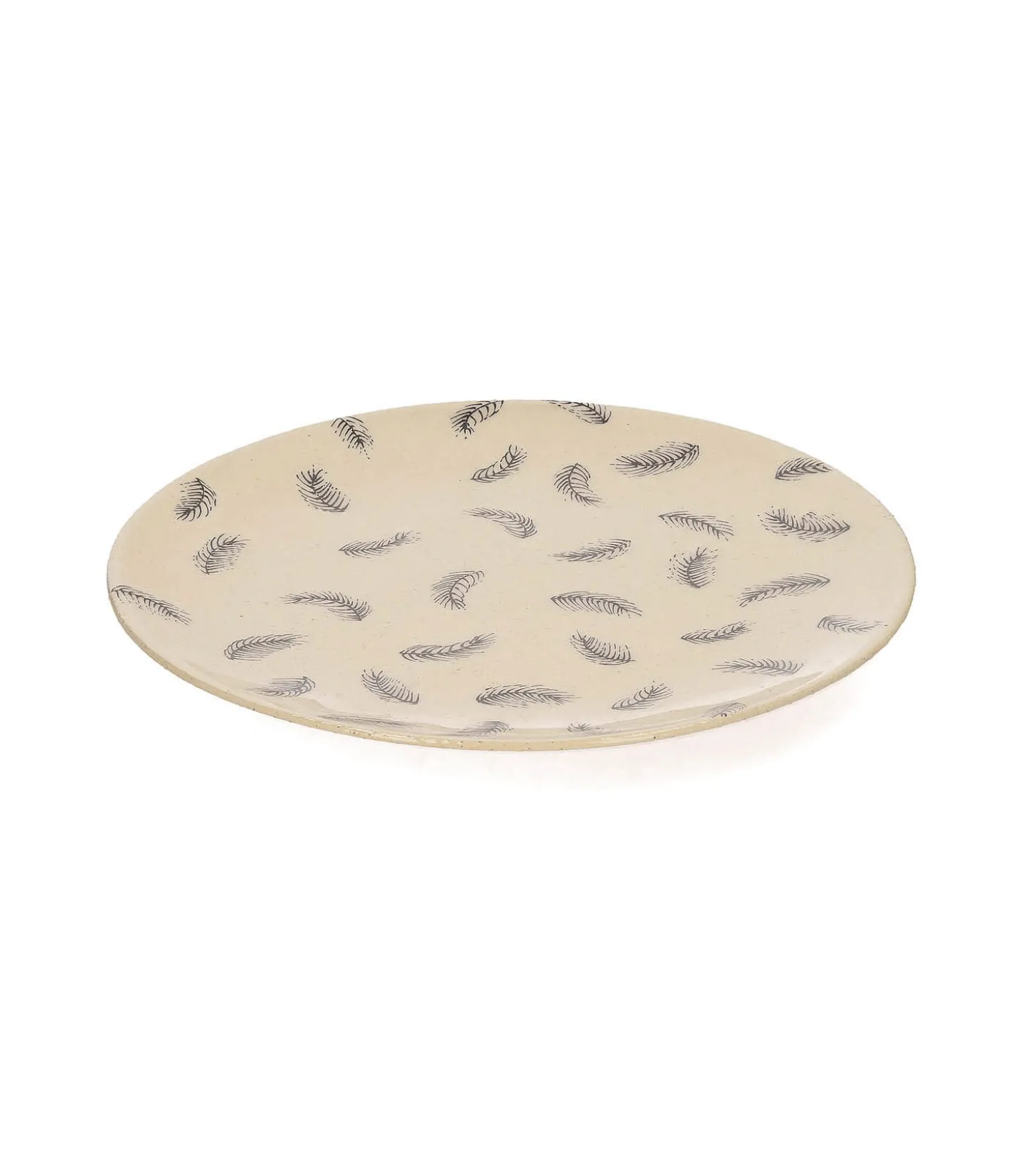 Petite assiette en céramique "Petites plumes"-Three Seven Clearance