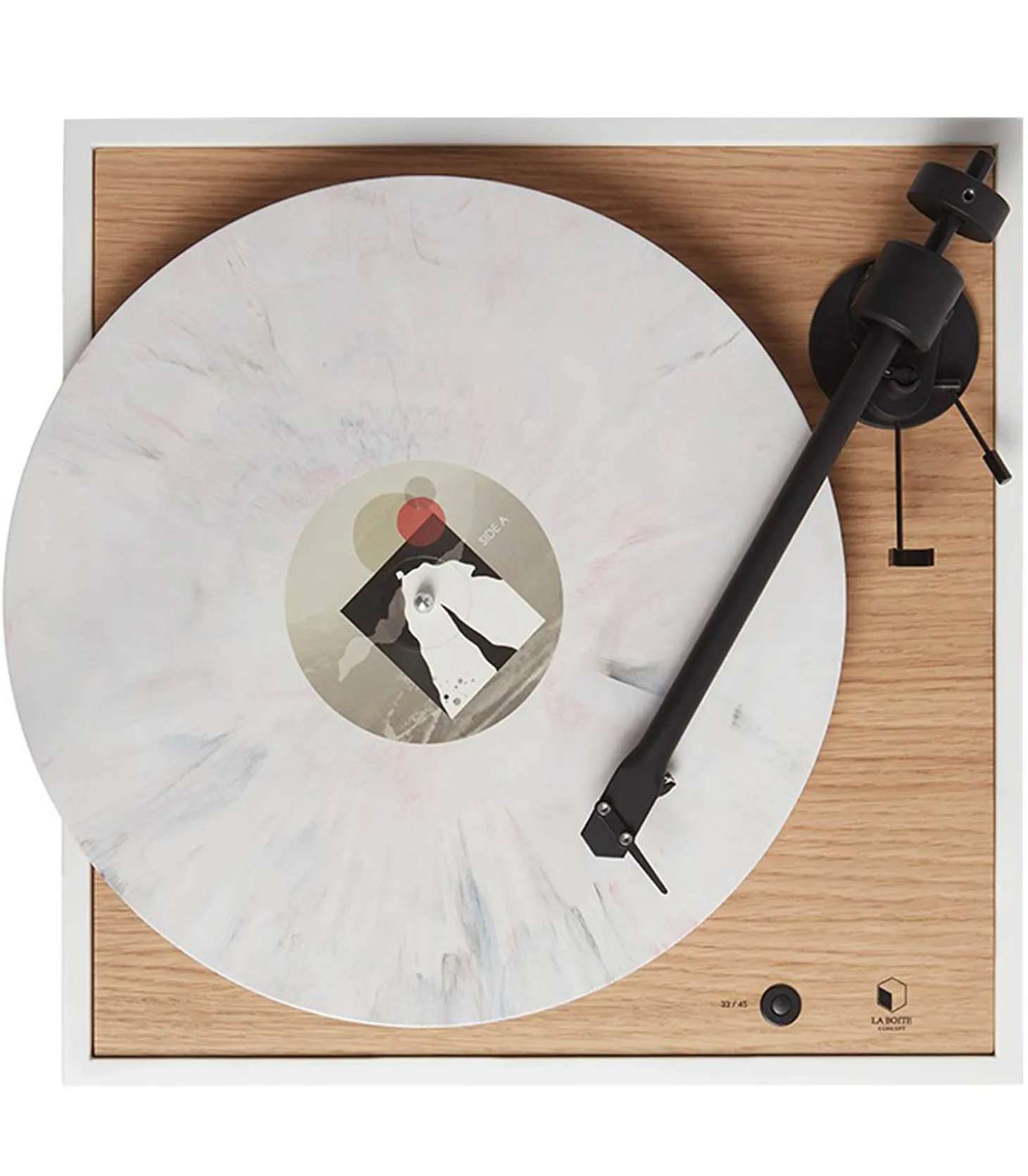 Platine Vinyle Minimale et Haute-fidélité SQUARE Chêne-La Boite Concept Best Sale
