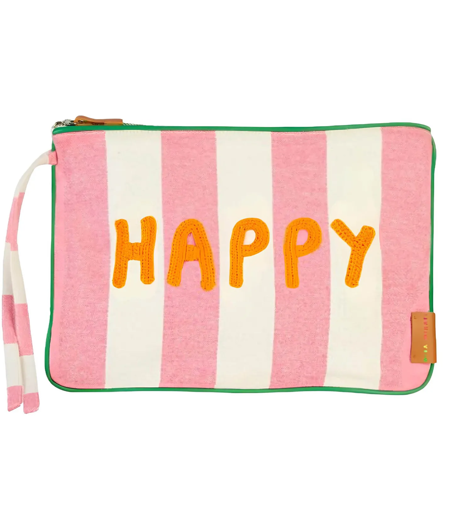 Pochette à rayures Gazania Pink "Happy"-Mira Mikati Best