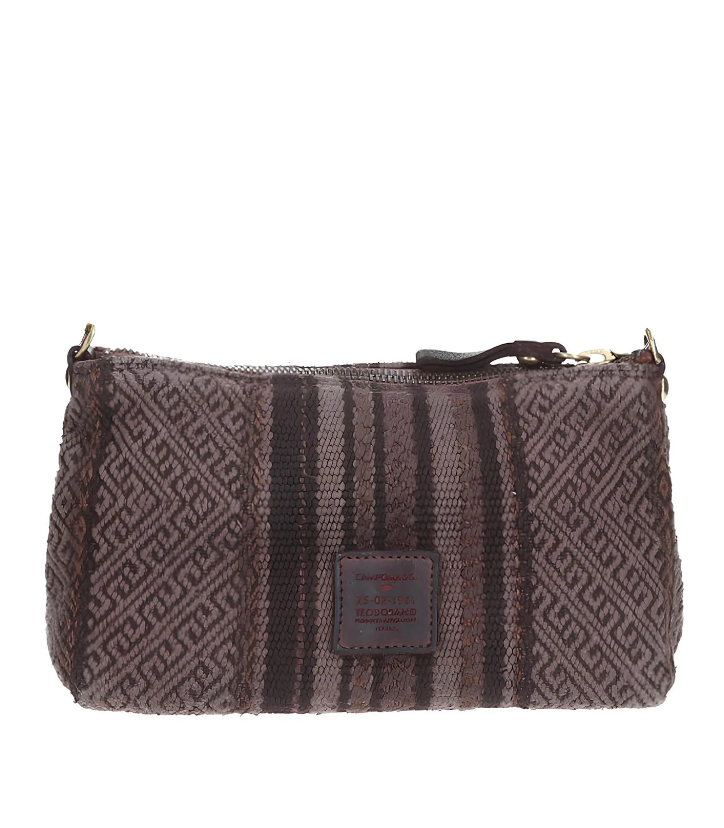 Pochette Monogrammée à Rayures-Campomaggi Discount