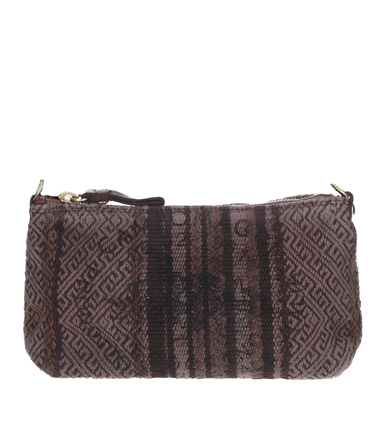 Pochette Monogrammée à Rayures-Campomaggi Discount