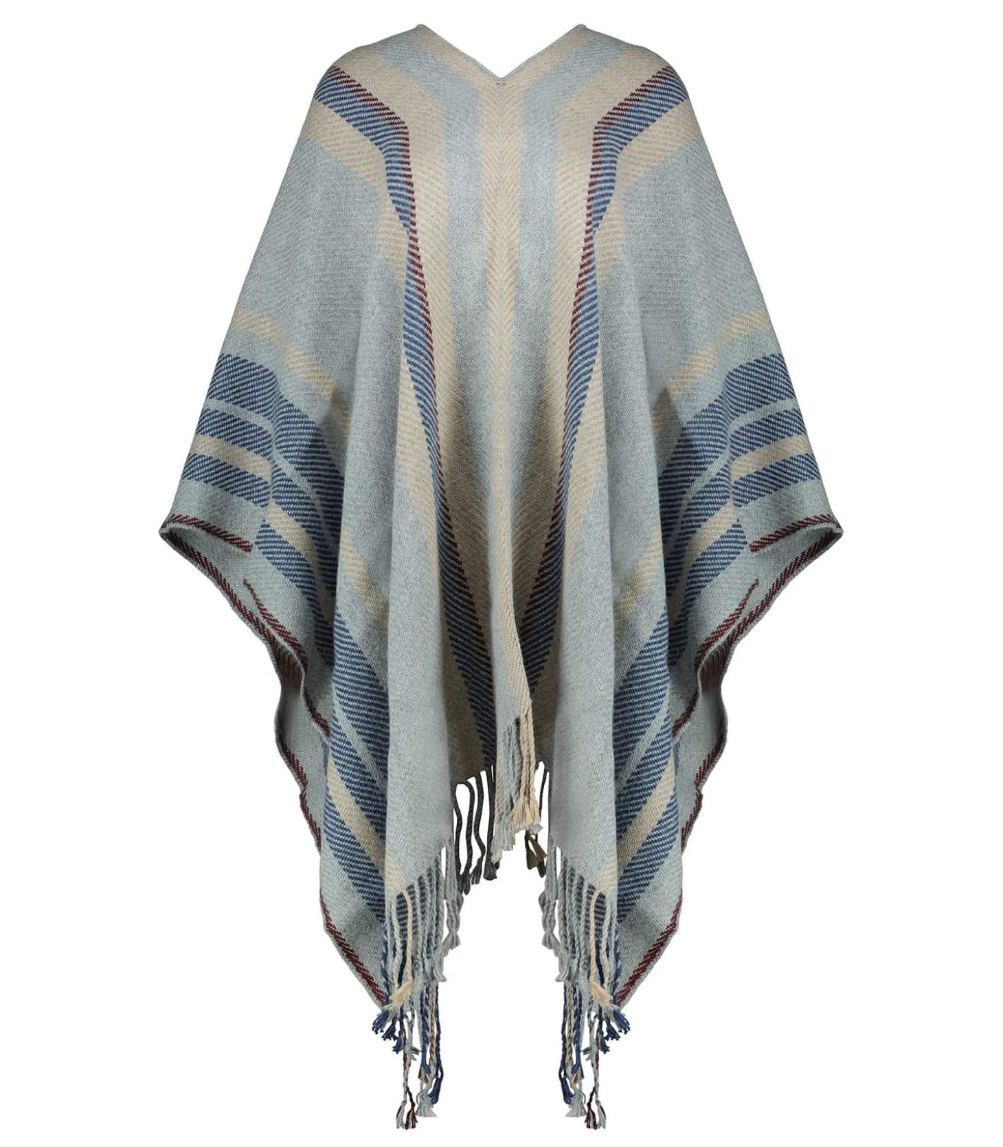 Poncho LMP Gris Bleu-HAND.SO.ON Clearance