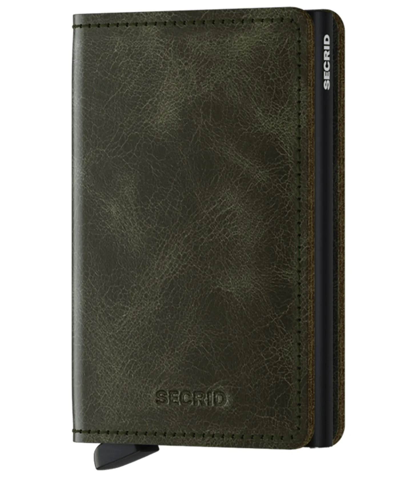 Porte-Carte Slimwallet Vintage Olive Black-Secrid Fashion