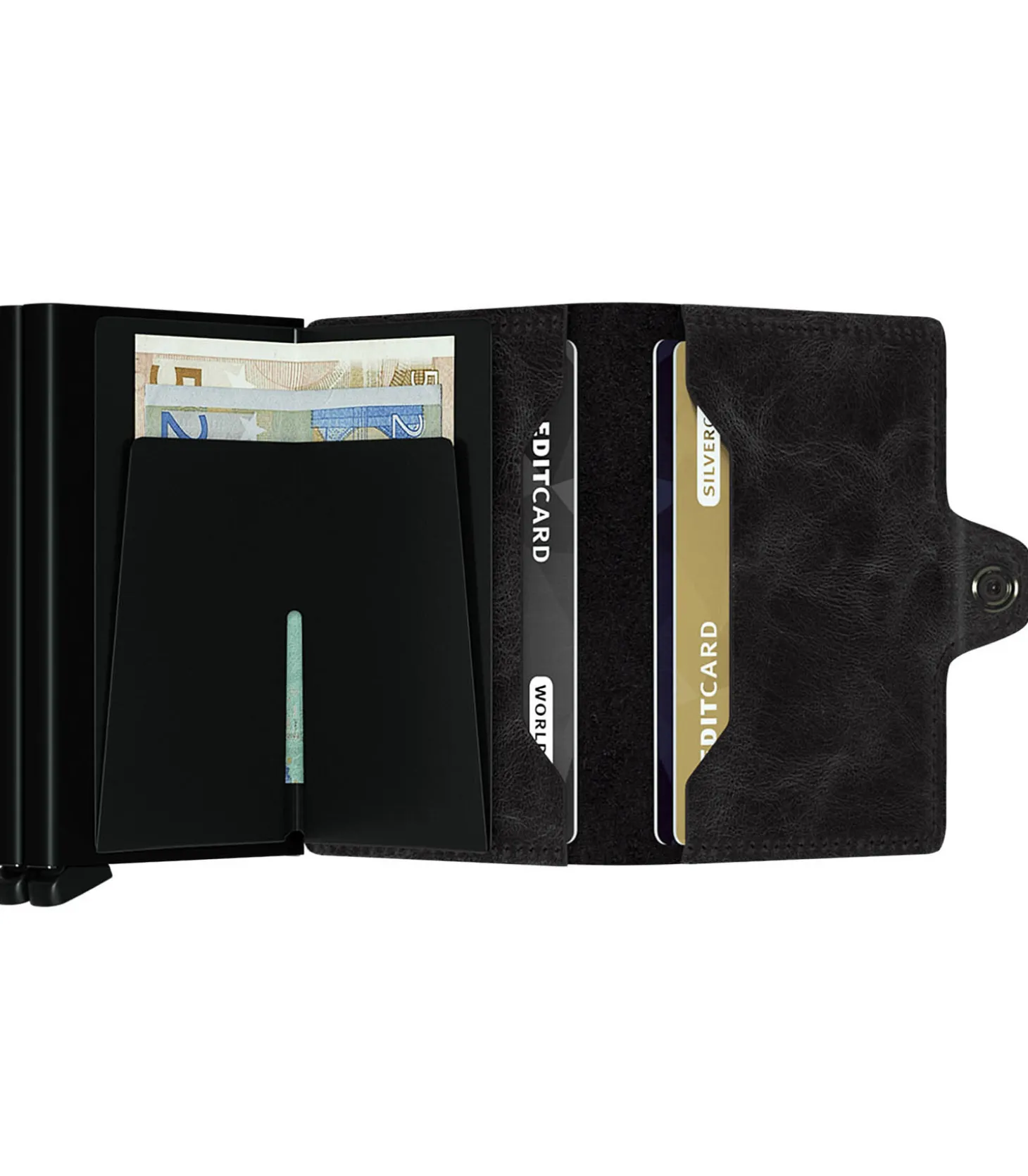 Porte-Carte Twinwallet Vintage Black-Secrid Outlet