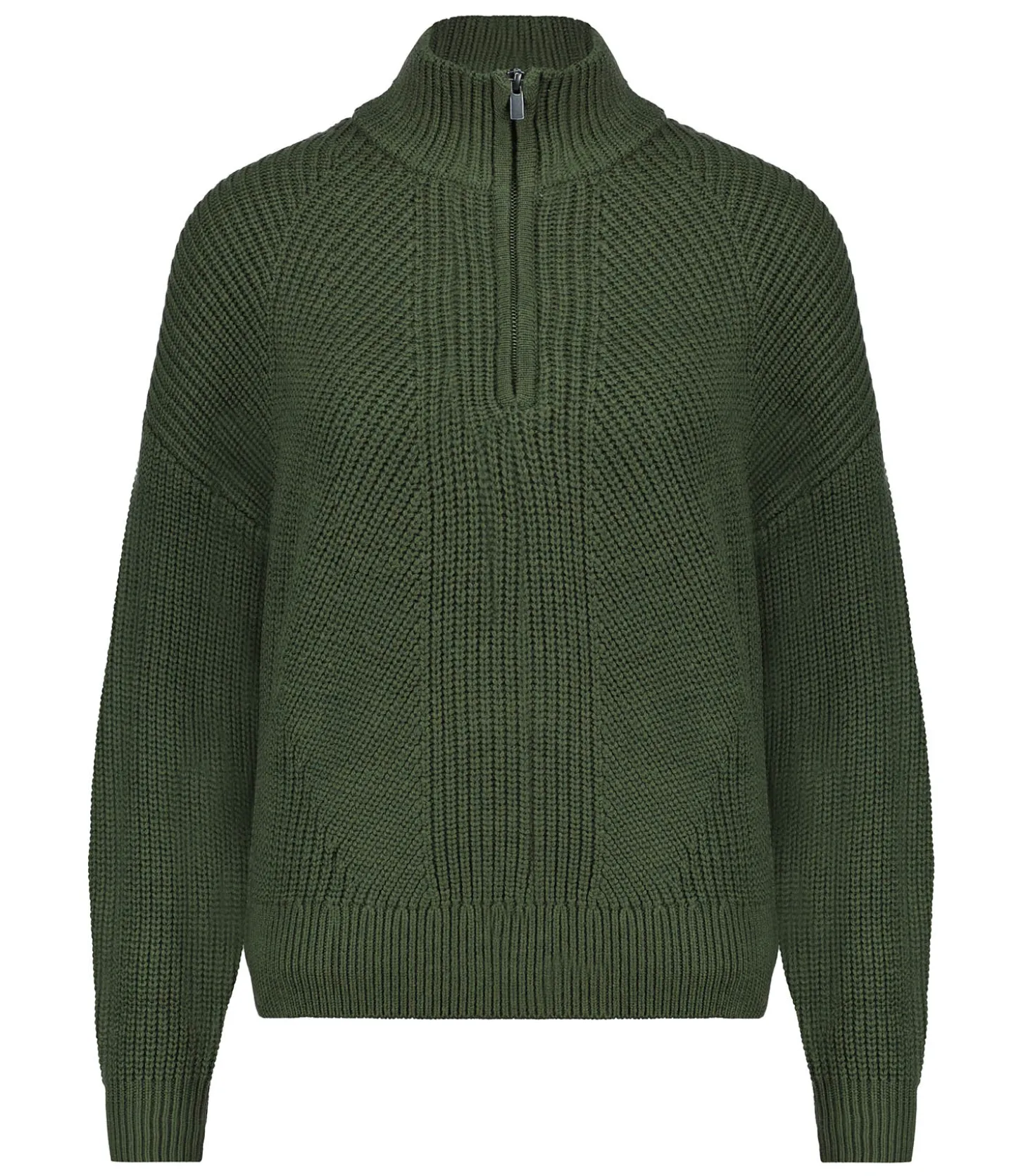 Pull Col Camionneur Kaki Chiné-Majestic Filatures Outlet