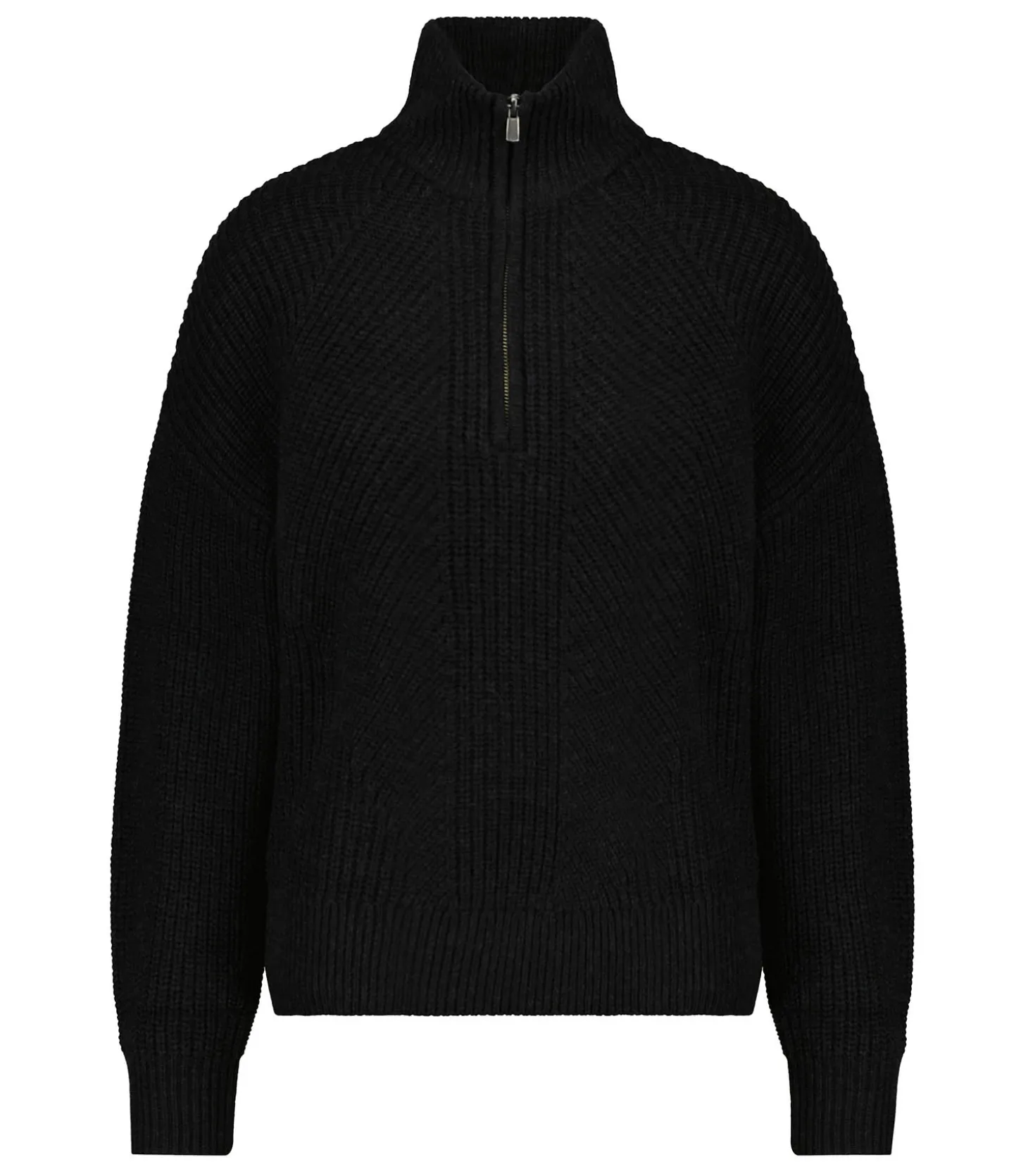 Pull Col Camionneur Noir-Majestic Filatures Online