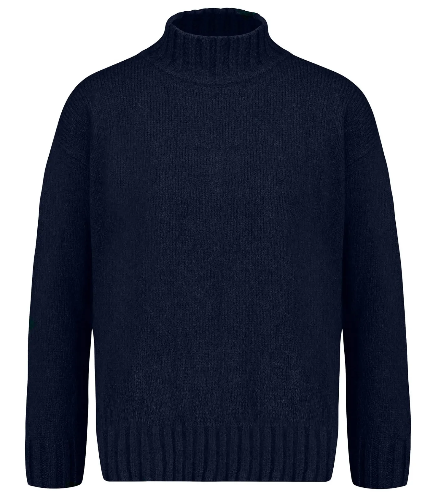Pull Col roulé avec fentes Dolcevita Navy-Roberto Collina Best