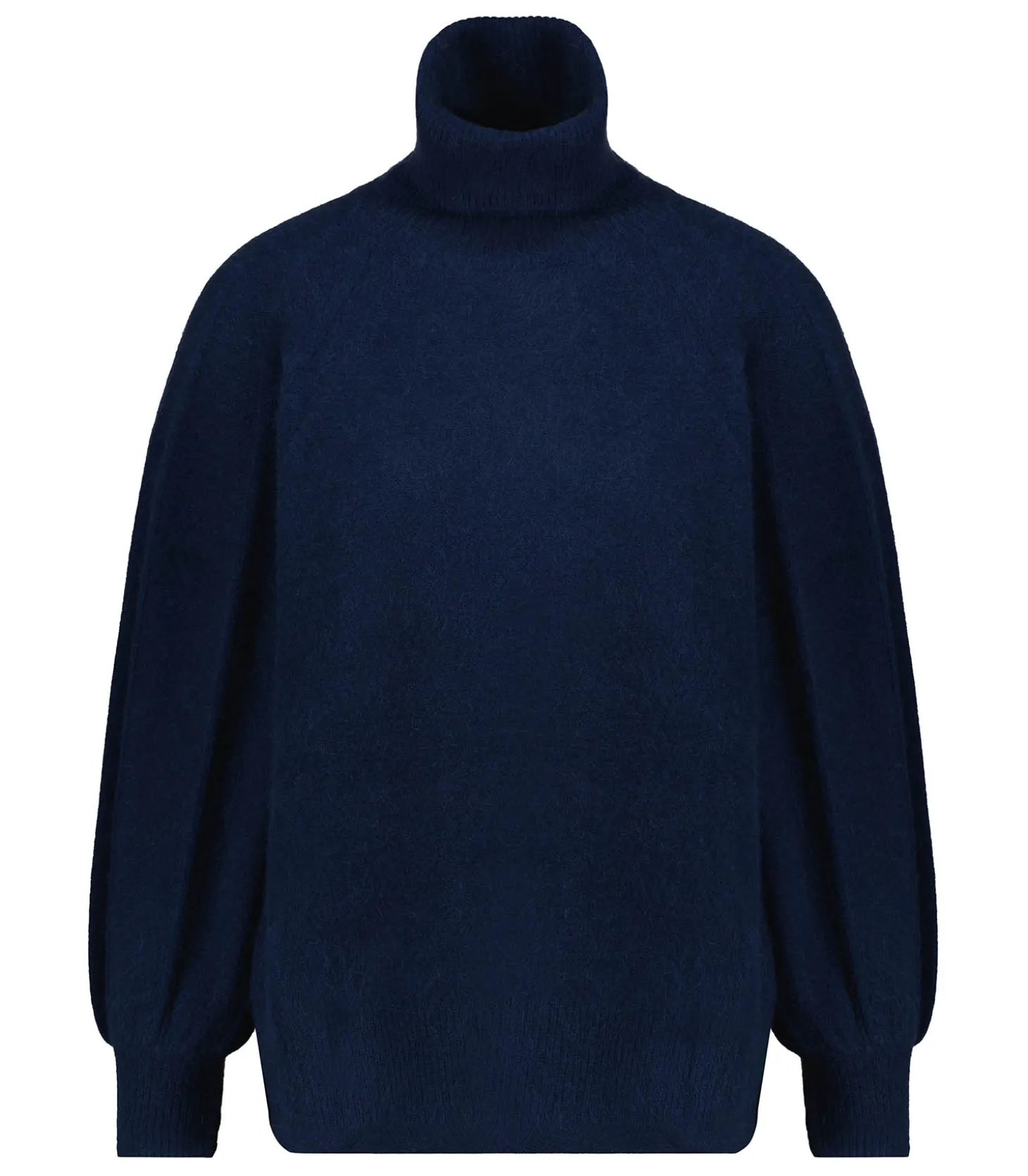 Pull Col Roulé Manches Ballons Marine-Majestic Filatures Shop