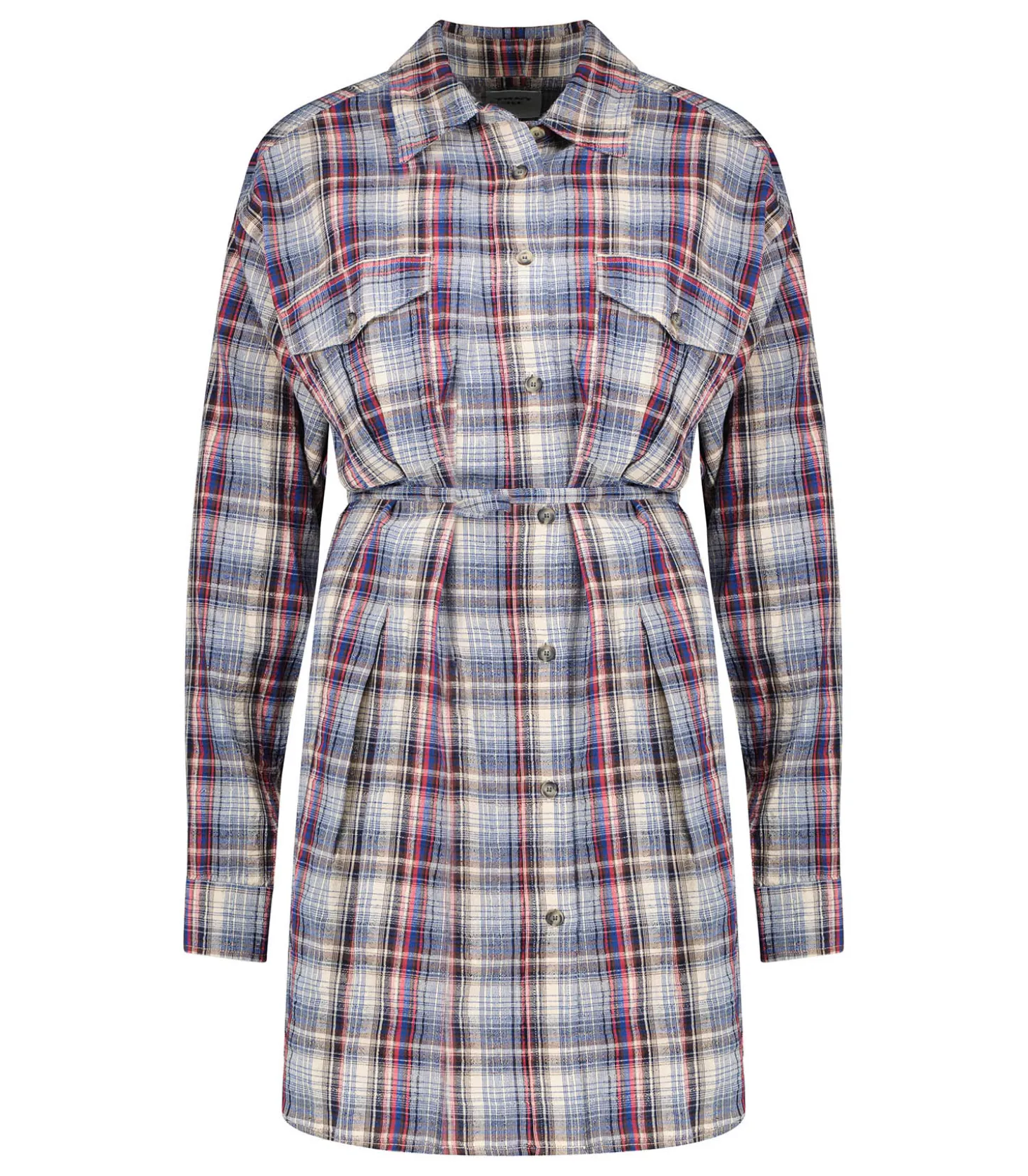 Robe à carreaux Liliane Bleu-Marant Étoile Flash Sale